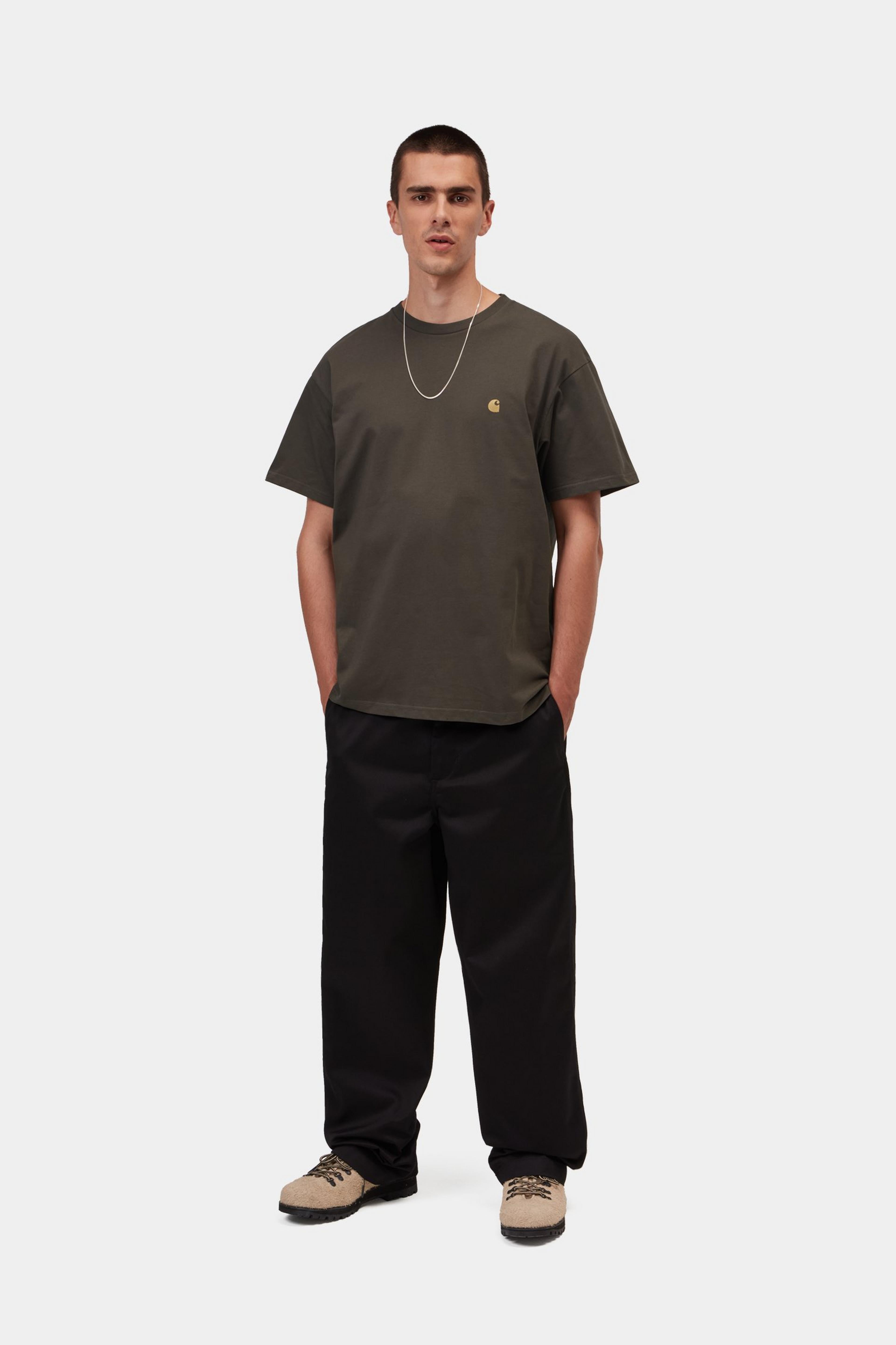 S/S Chase T-Shirt - Shungite / Gold
