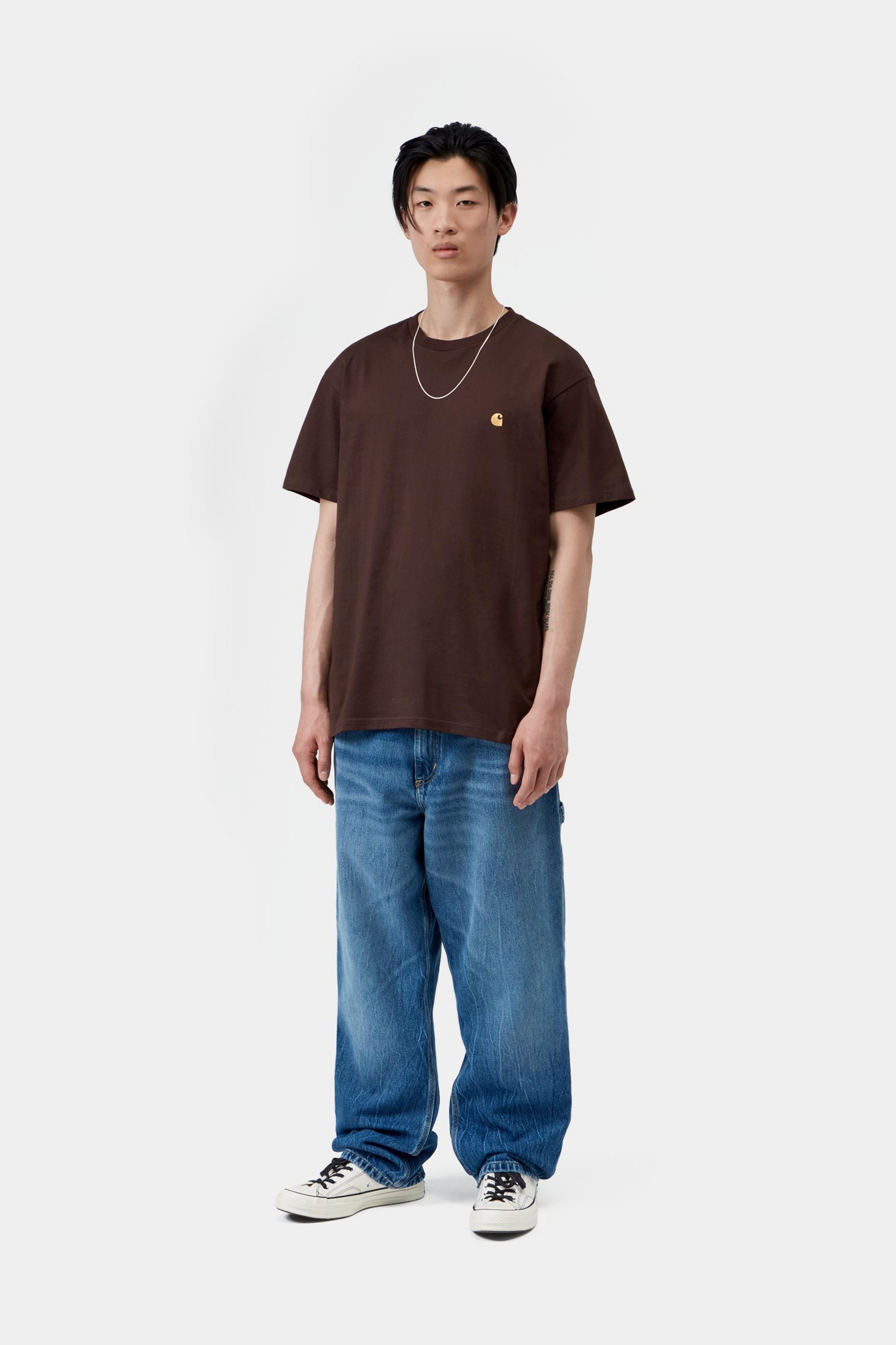 S/S Chase T-Shirt - Palisander / Gold