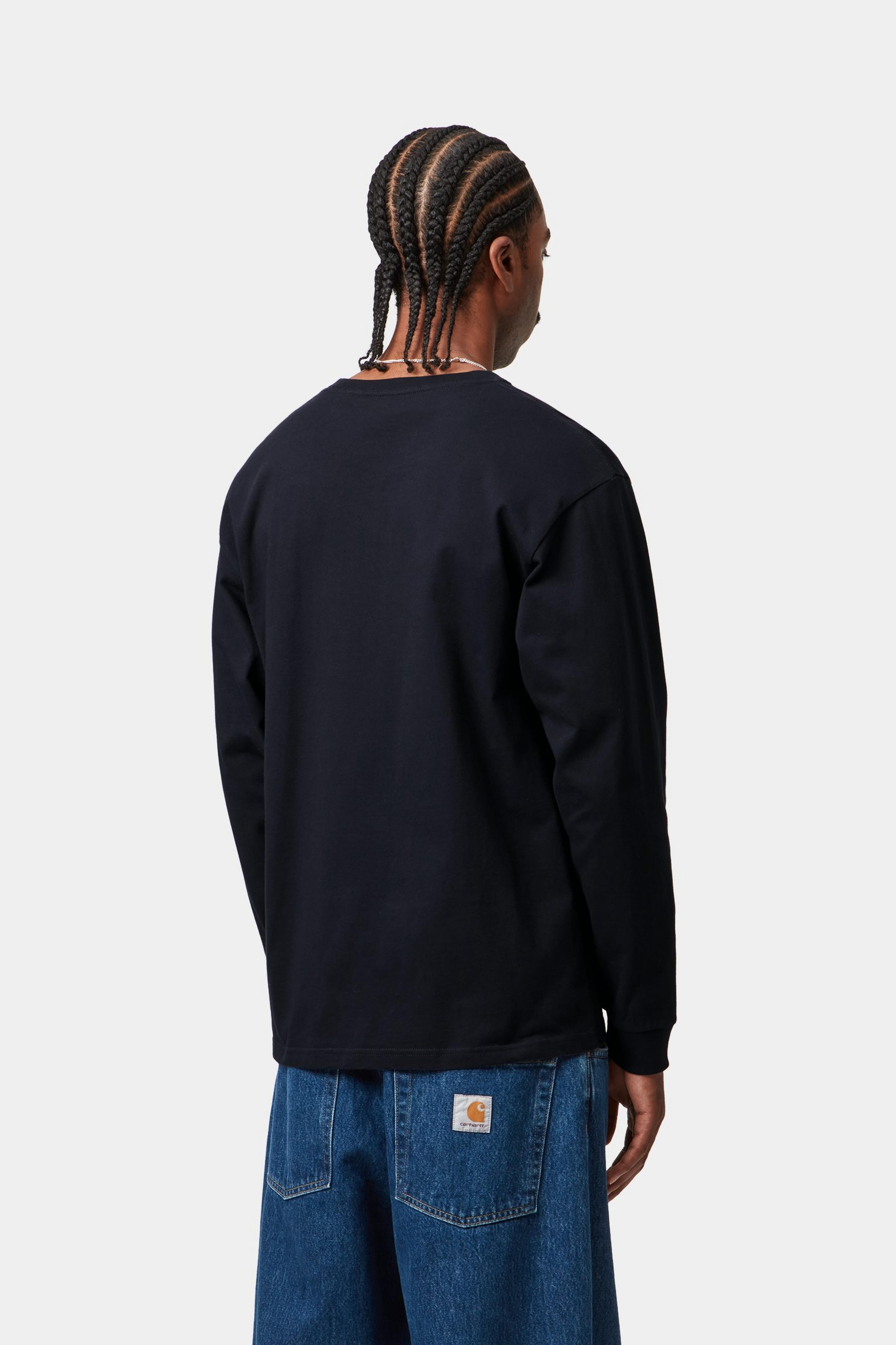 L/S Chase T-Shirt - Dark Navy / Gold