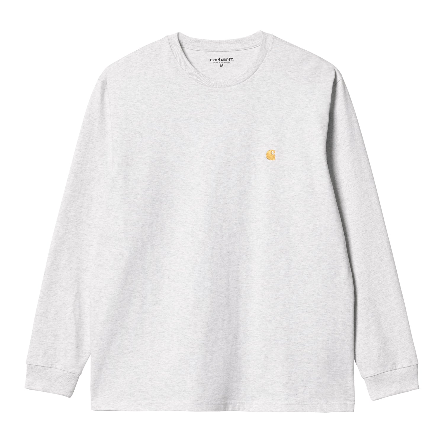 L/S CHASE T-SHIRT - Ash Heather / Gold