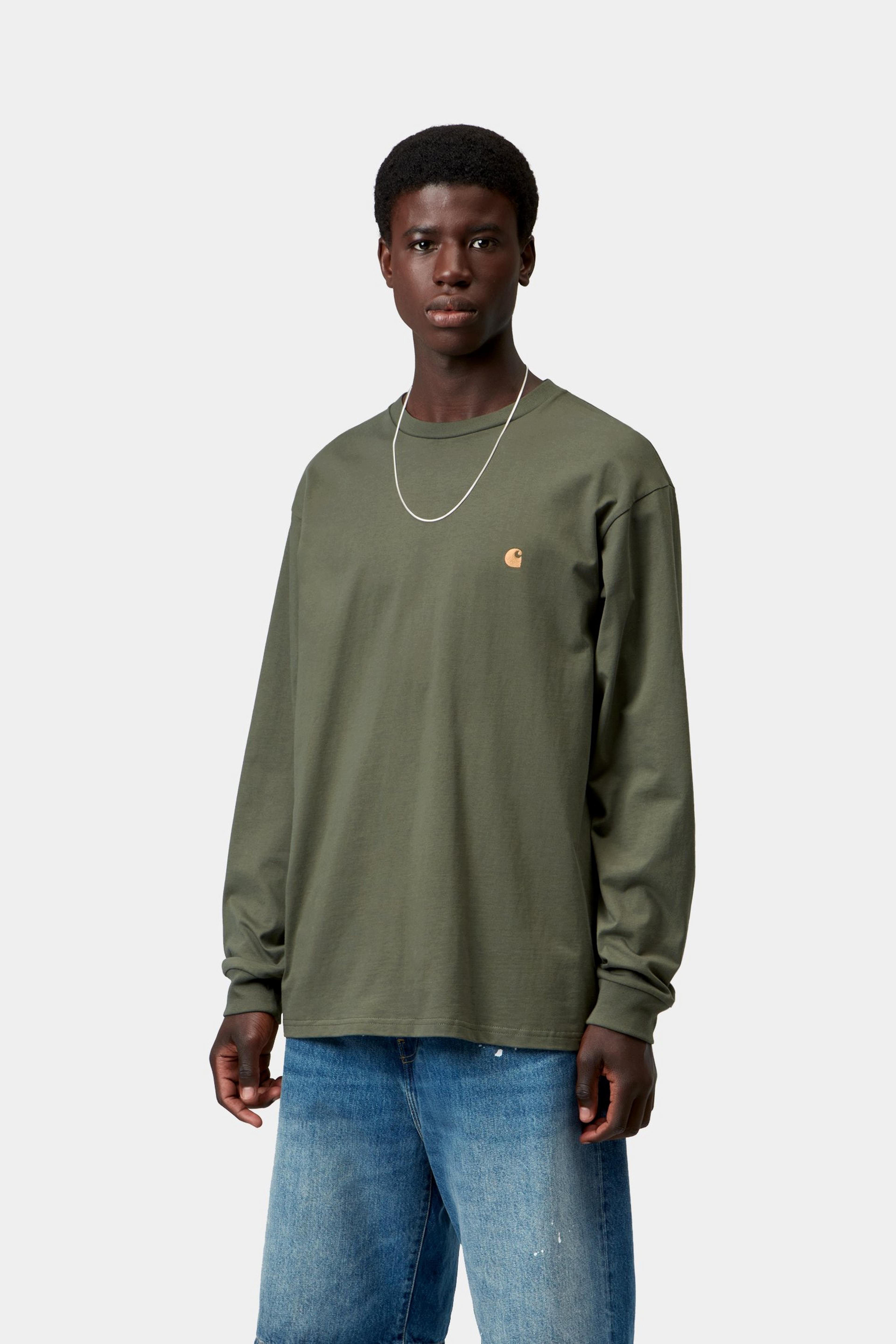 L/S Chase T-Shirt - Leaf / Gold