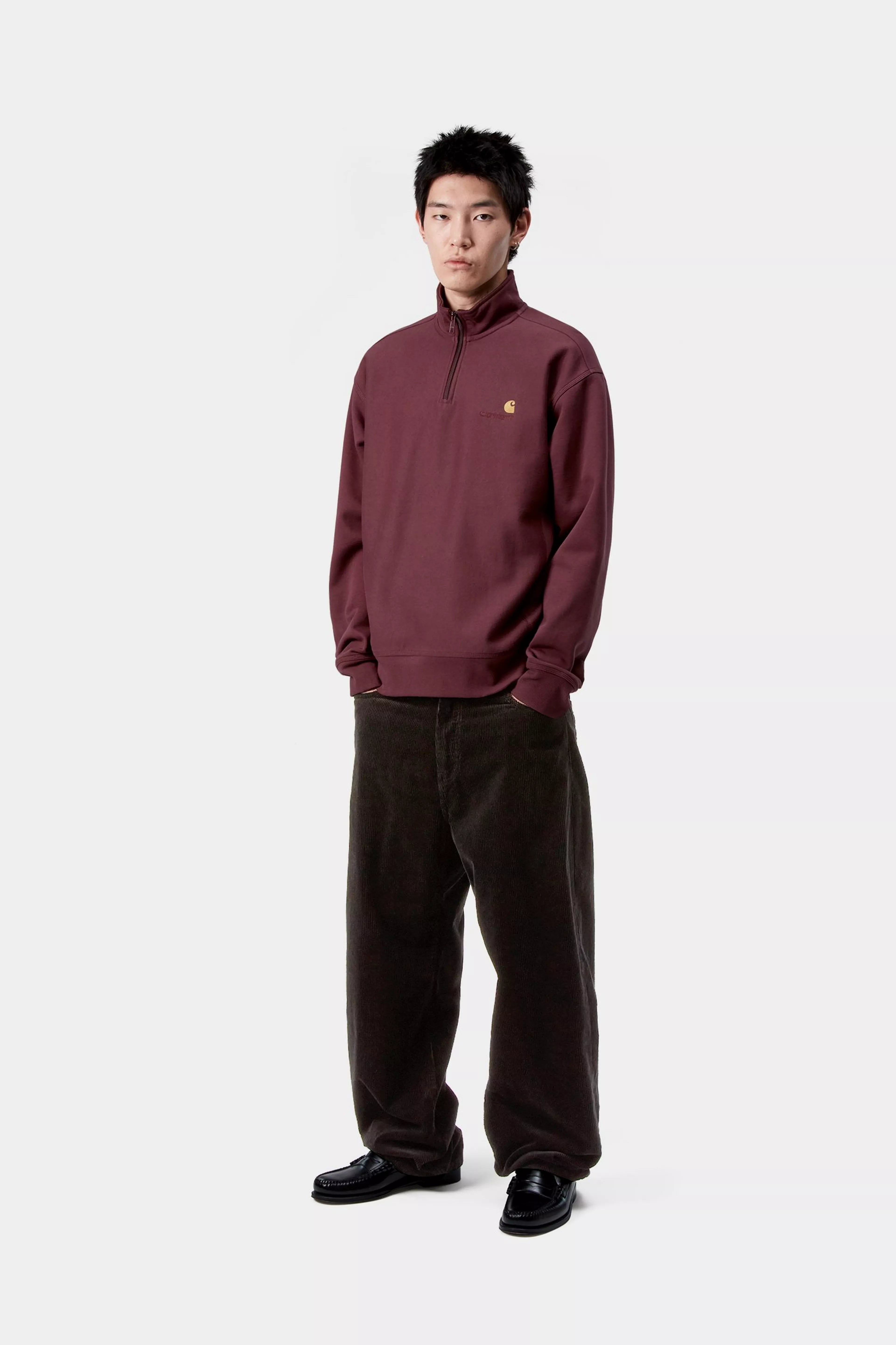 HALF ZIP AMERICAN SCRIPT SWEAT - Rondo