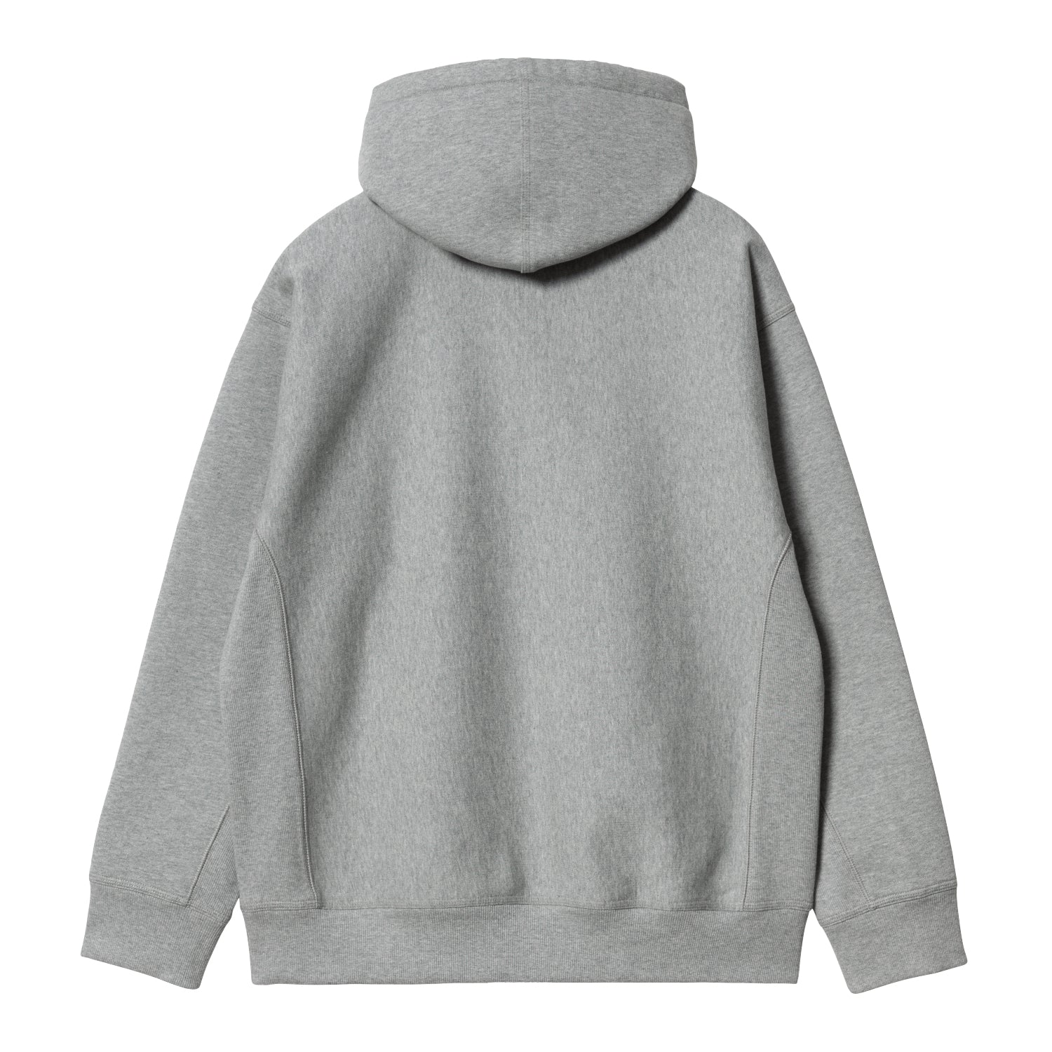 HOODED AMERICAN SCRIPT SWEAT - Grey Heather