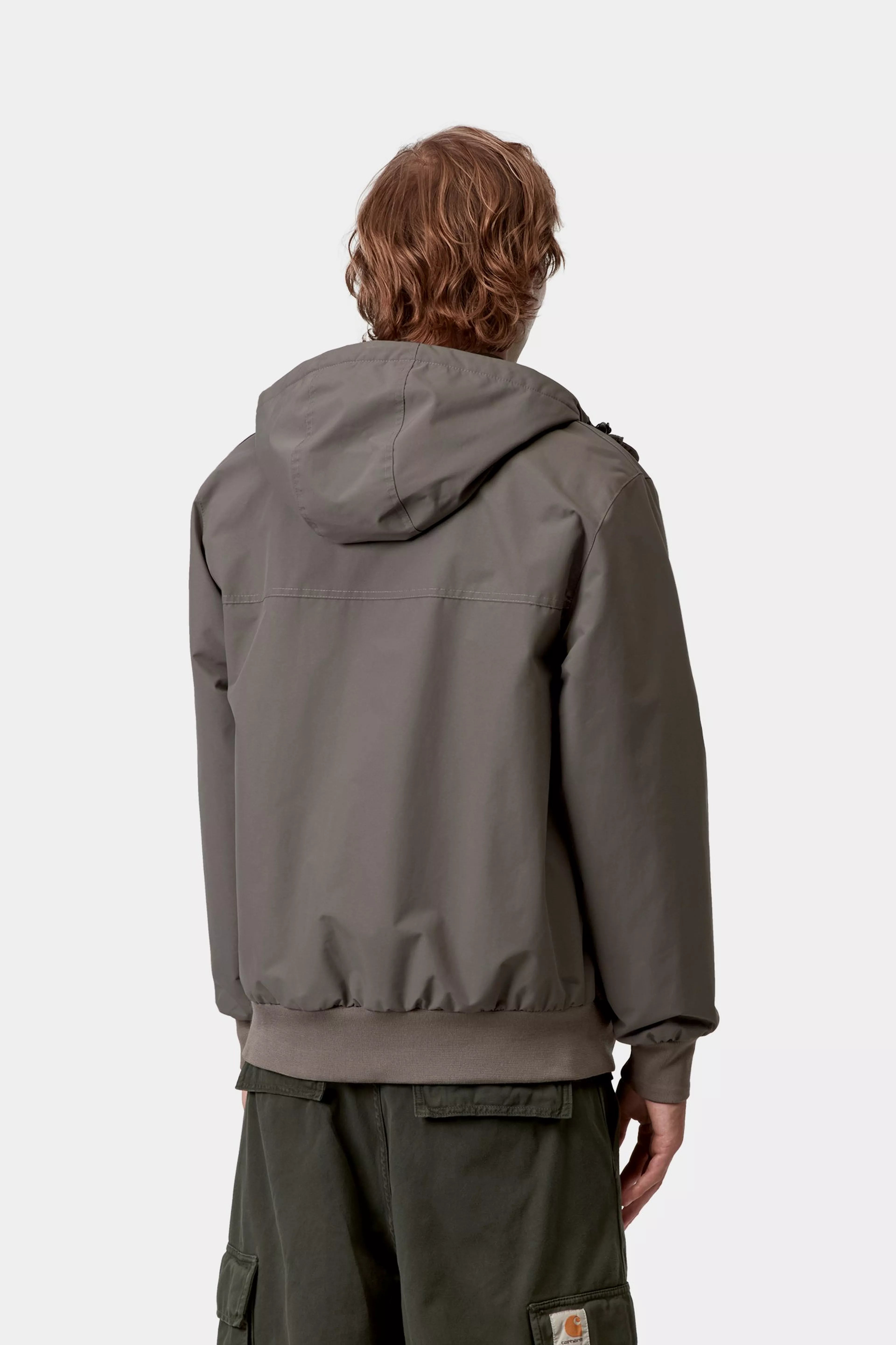 HOODED SAIL JACKET - Porphyry / Black
