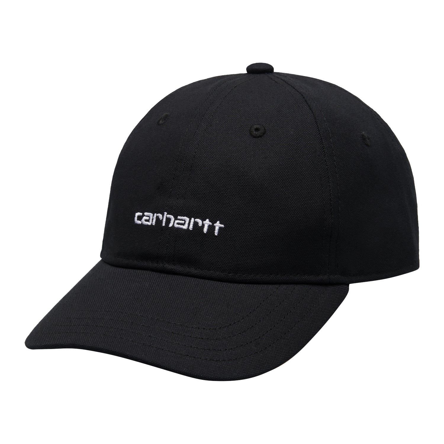 Canvas Script Cap - Black / White