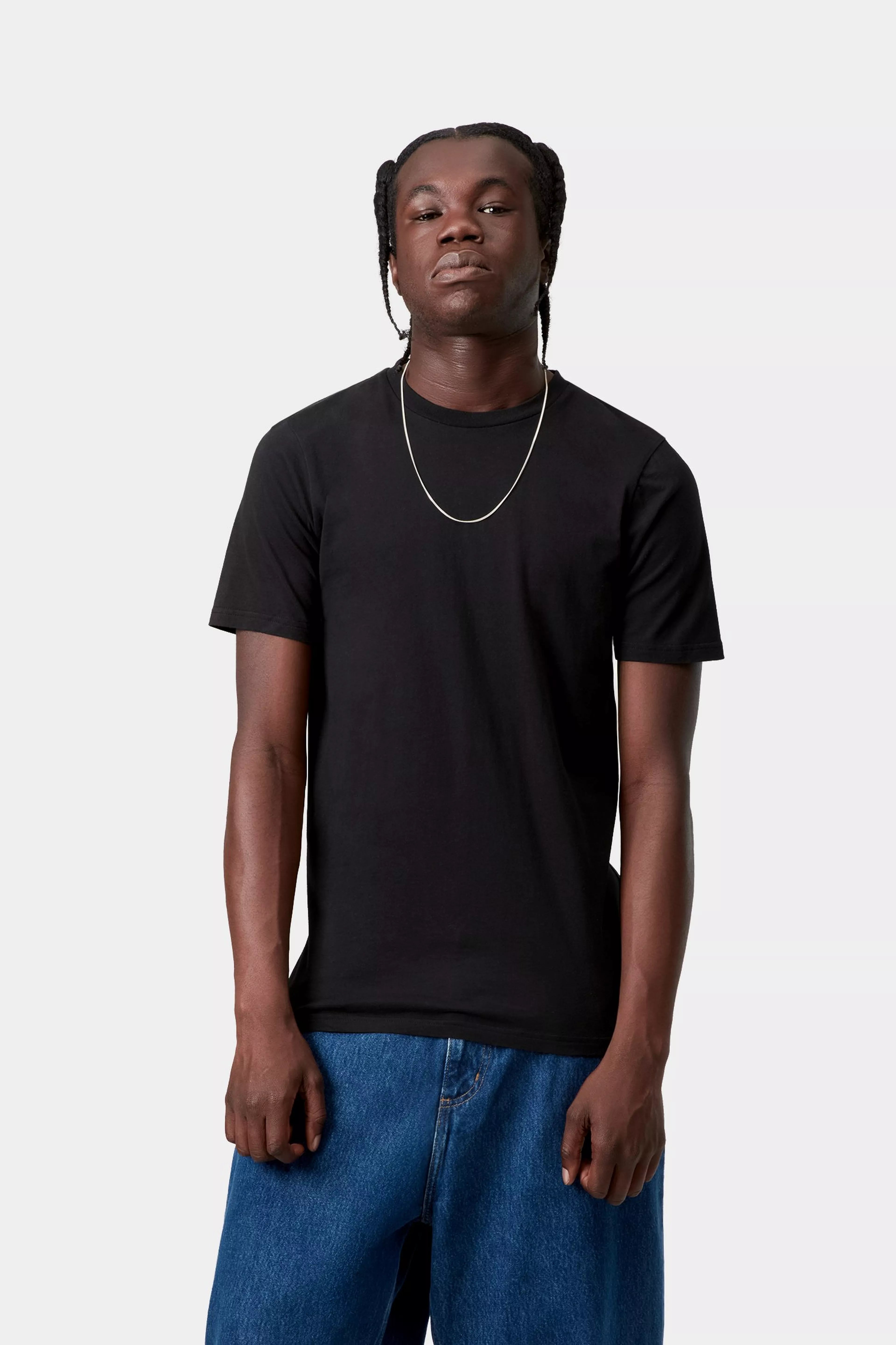 Standard Crew Neck T-Shirt - Black + Black
