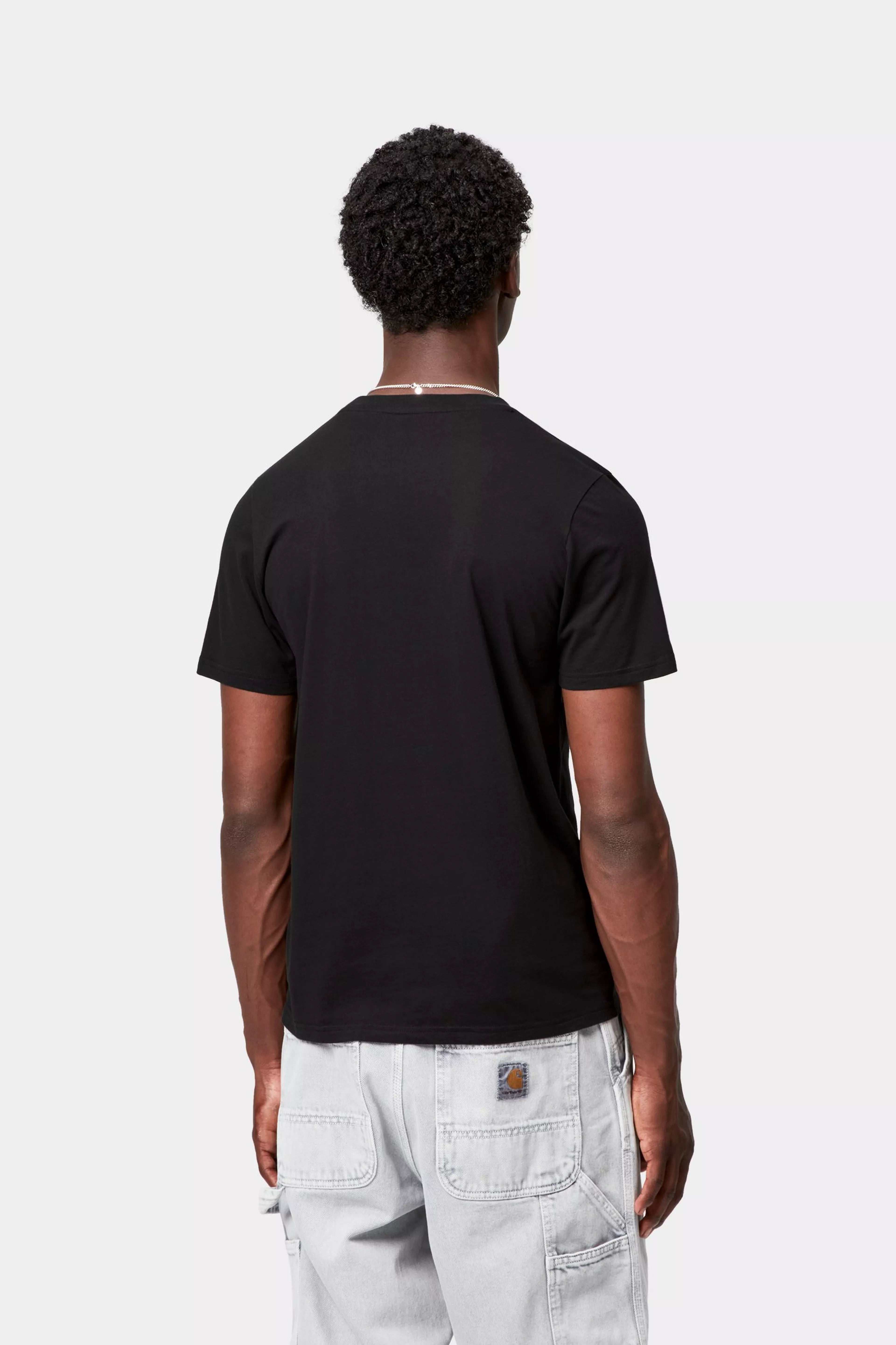 STANDARD CREW NECK T-SHIRT - Black+Black