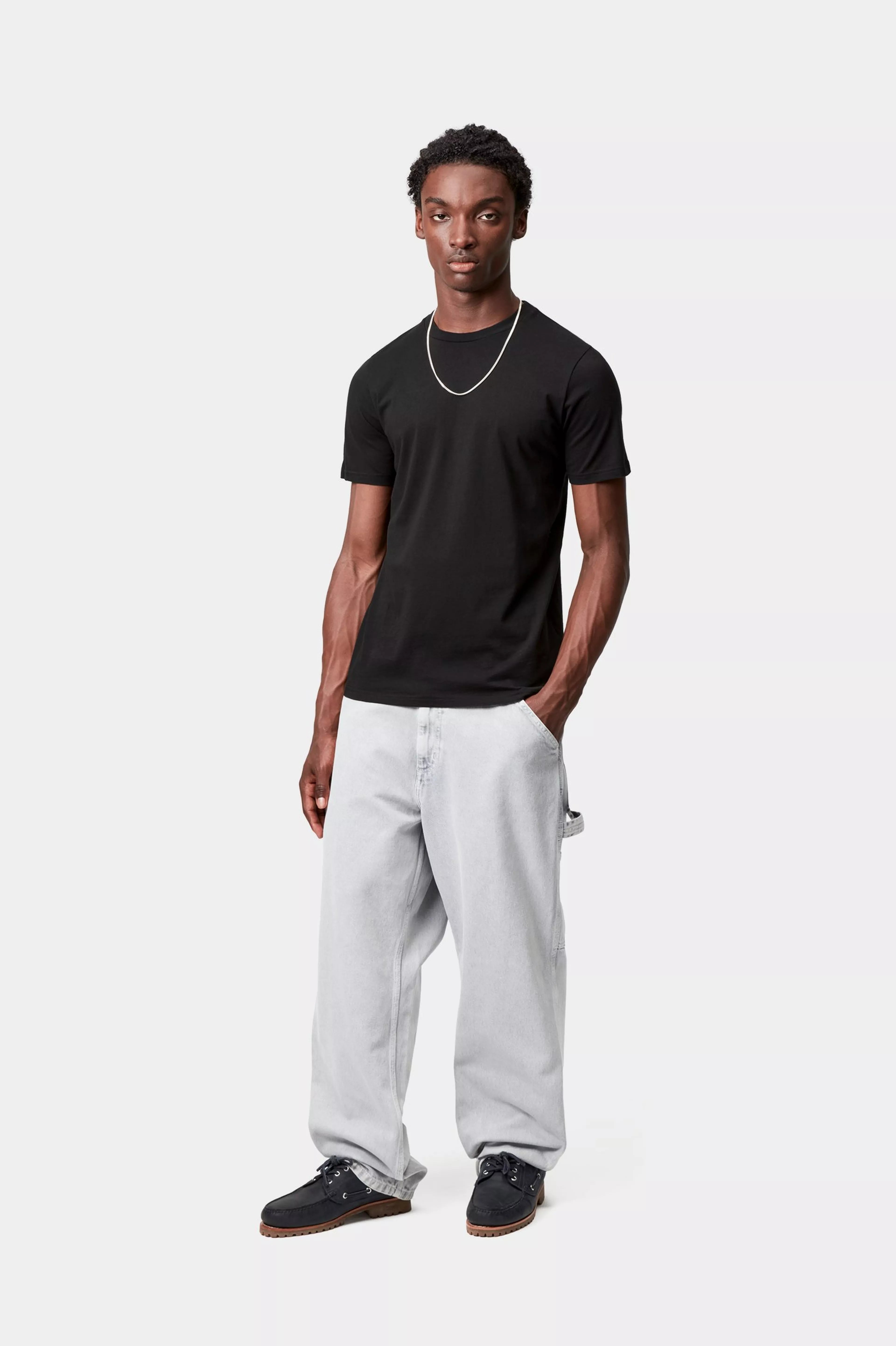 STANDARD CREW NECK T-SHIRT - Black+Black