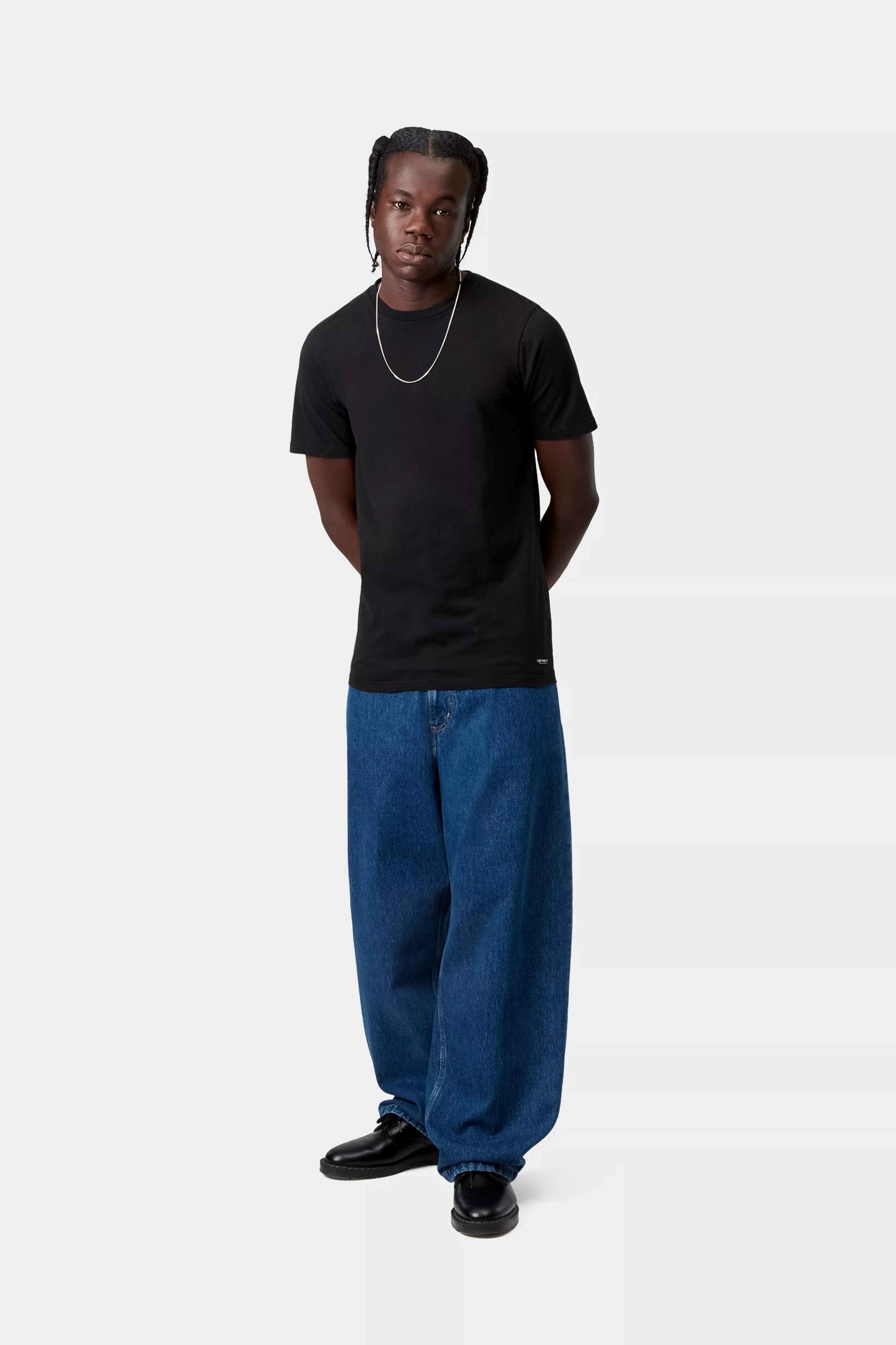 Standard Crew Neck T-Shirt - Black+Black