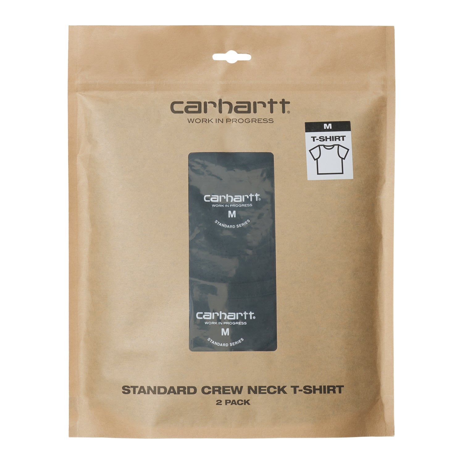 Standard Crew Neck T-Shirt - Black + Black