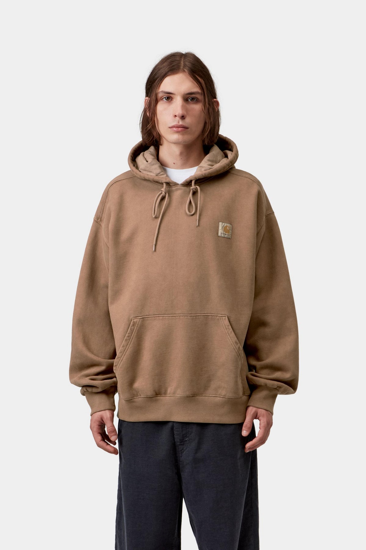 Hooded Vista Sweat - WIP H Brown garment dyed