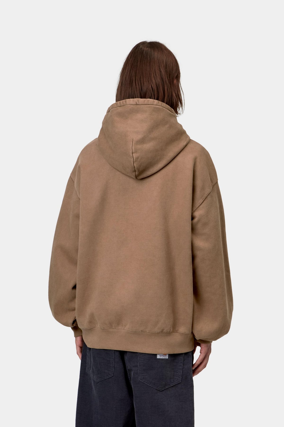 Hooded Vista Sweat - WIP H Brown garment dyed