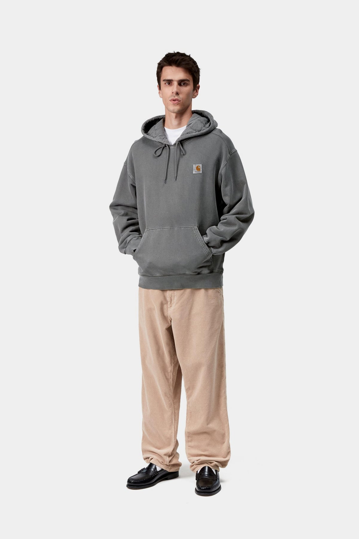 Hooded Vista Sweat - Black garment dyed