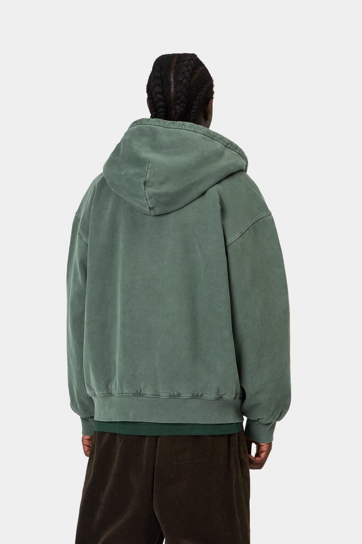 Hooded Vista Jacket - Dark Scarab garment dyed