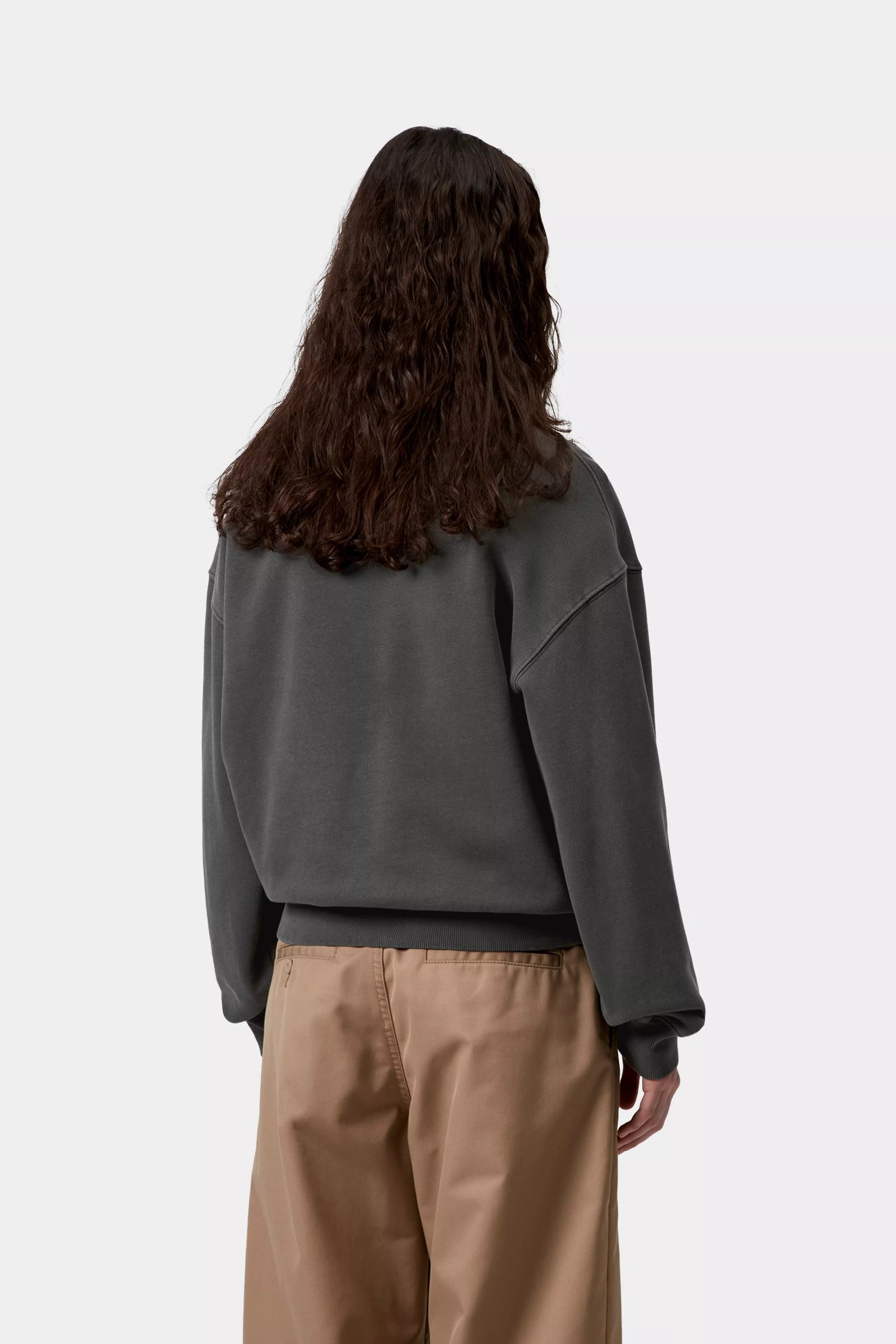 W' Nelson Sweat - Black (garment dyed)