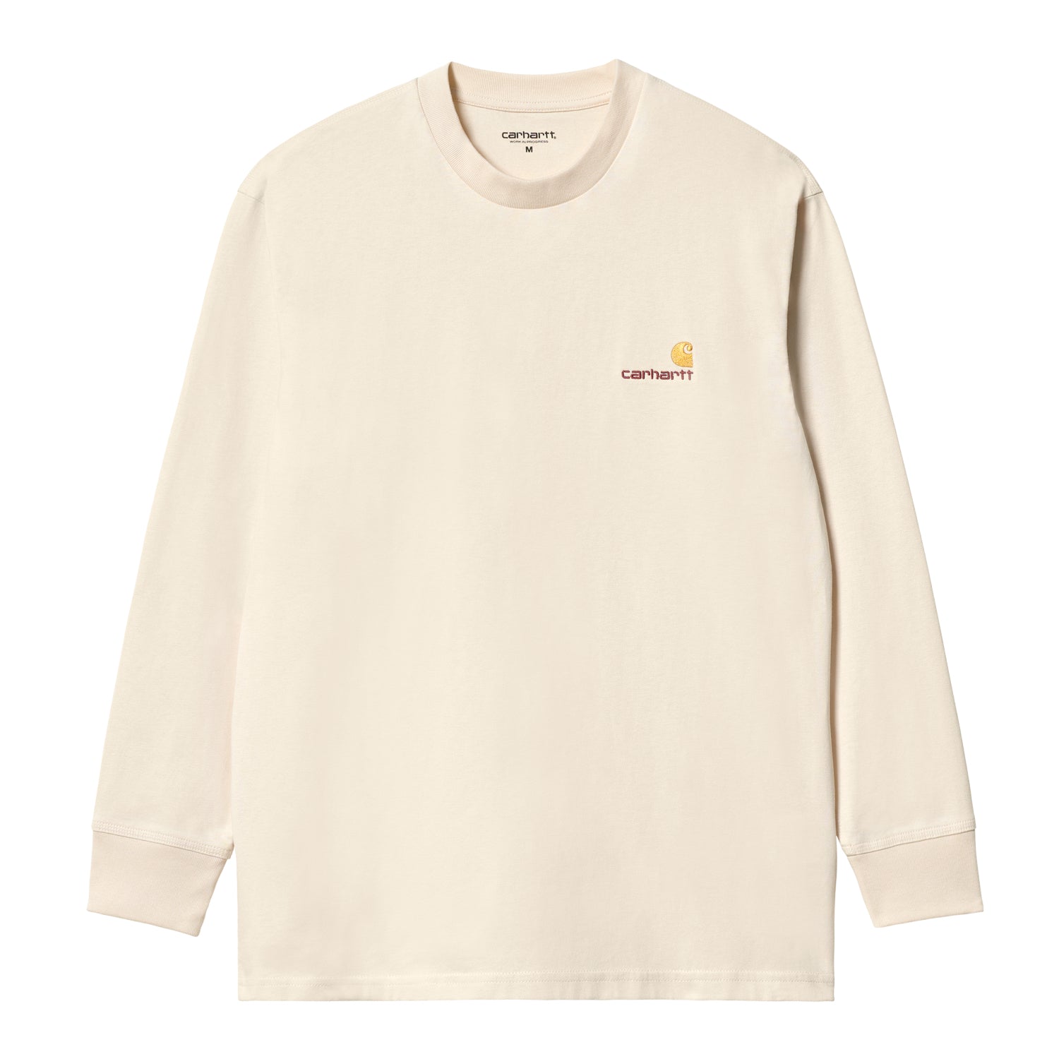 L/S American Script T-Shirt - Natural