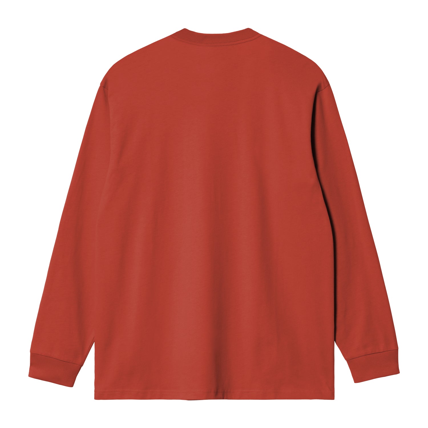 L/S American Script T-Shirt - Oxide Red