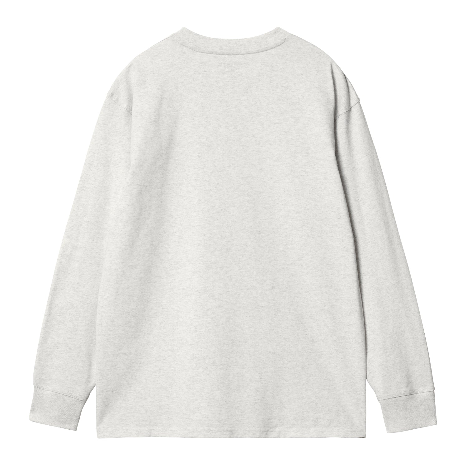 L/S American Script T-Shirt - Ash Heather