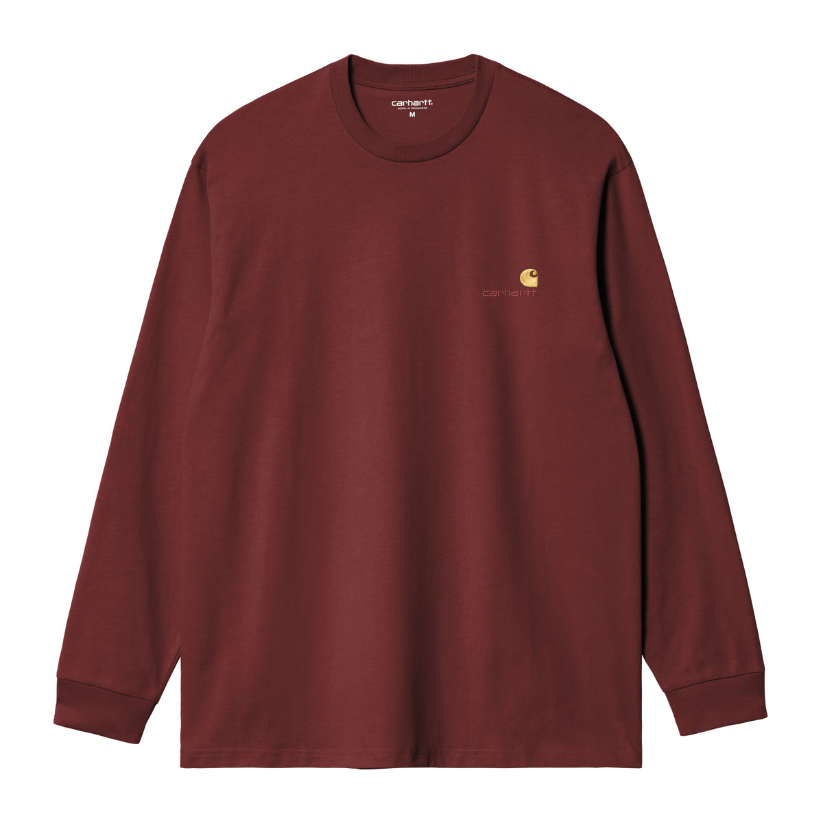 L/S American Script T-Shirt - Amarone