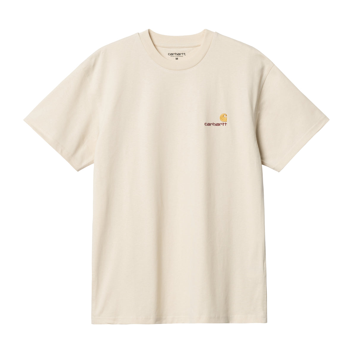 S/S American Script T-Shirt - Natural