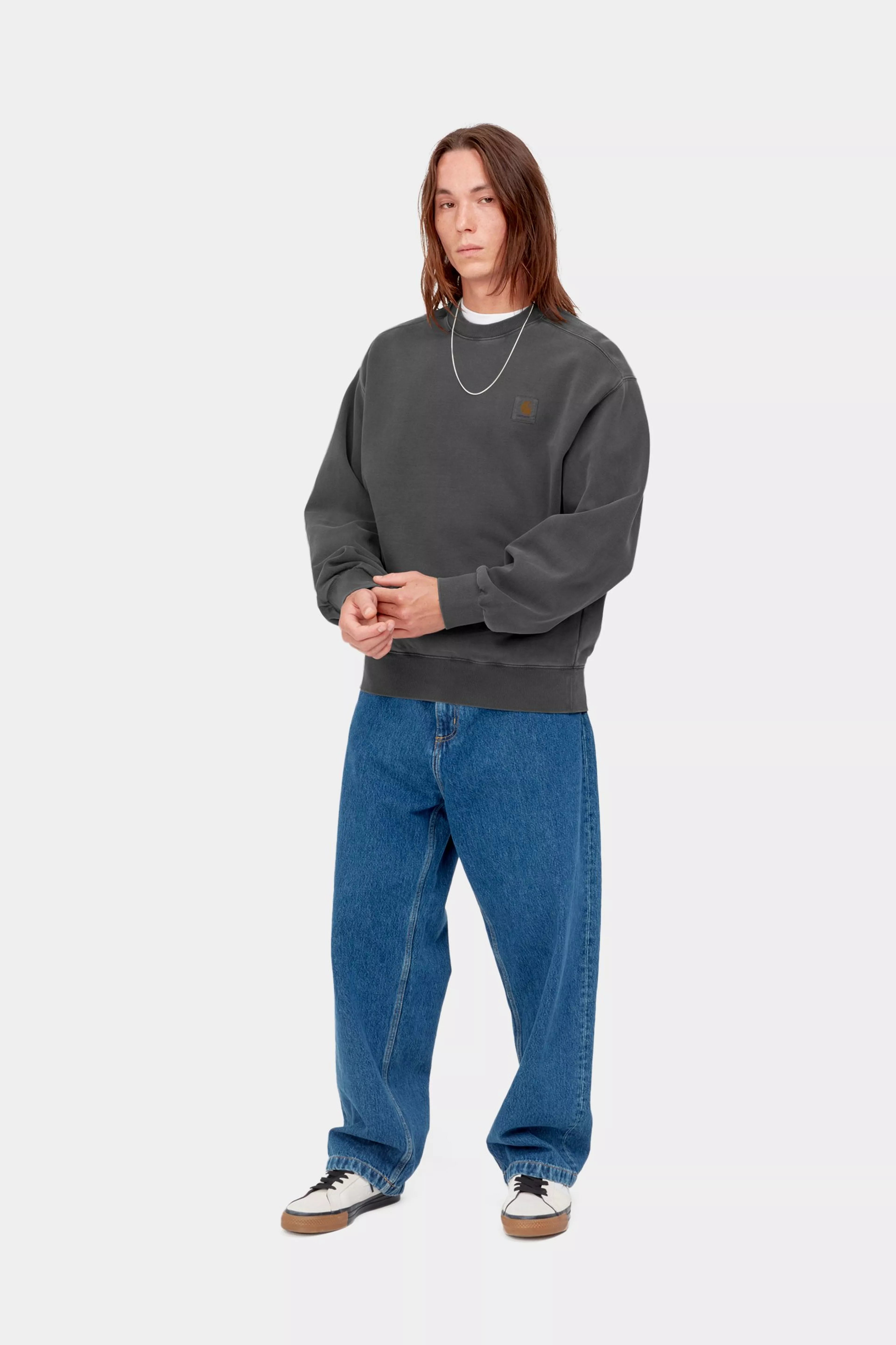 Nelson Sweat - Black (garment dyed)