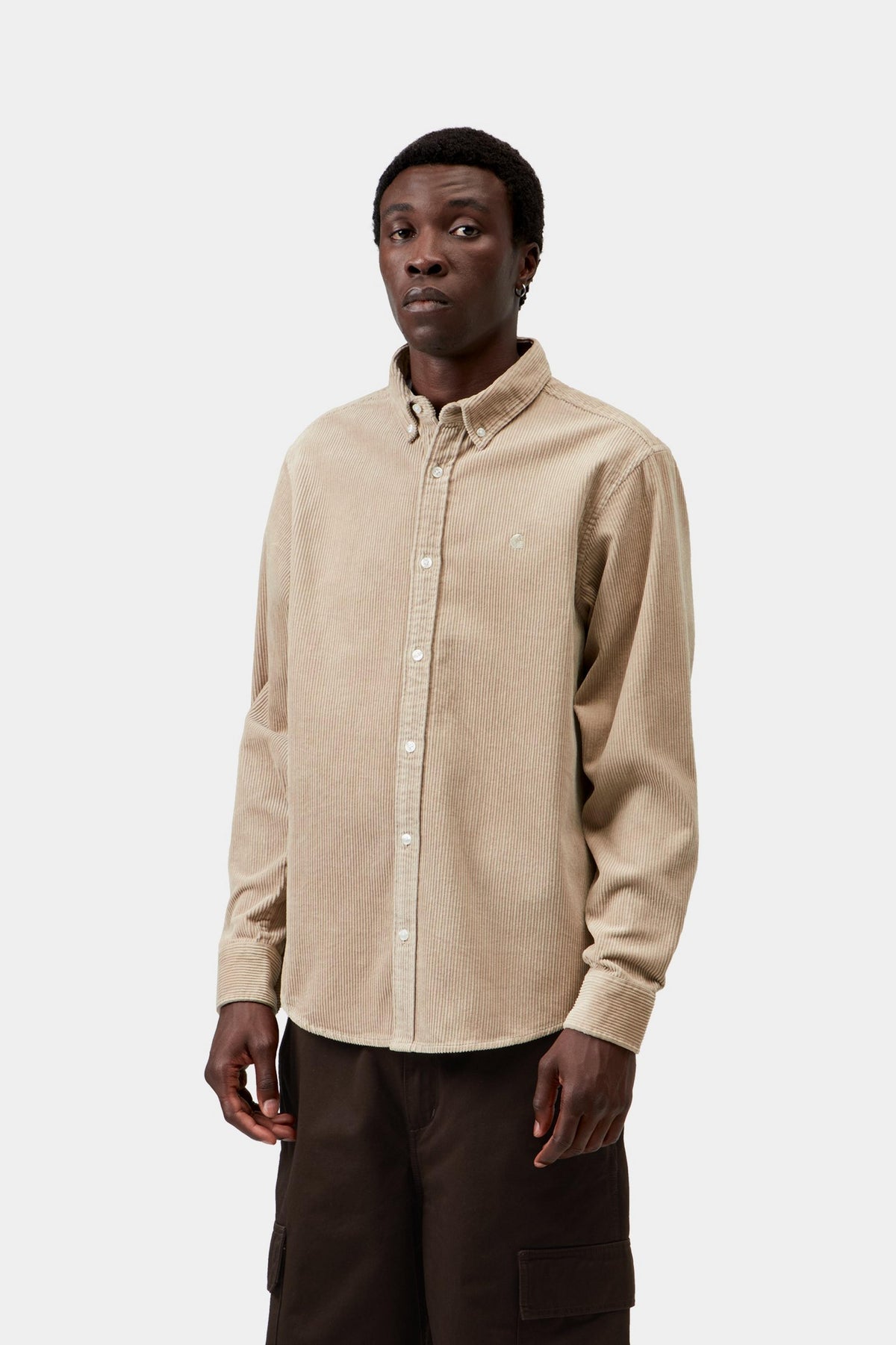 L/S Madison Cord Shirt - Wall