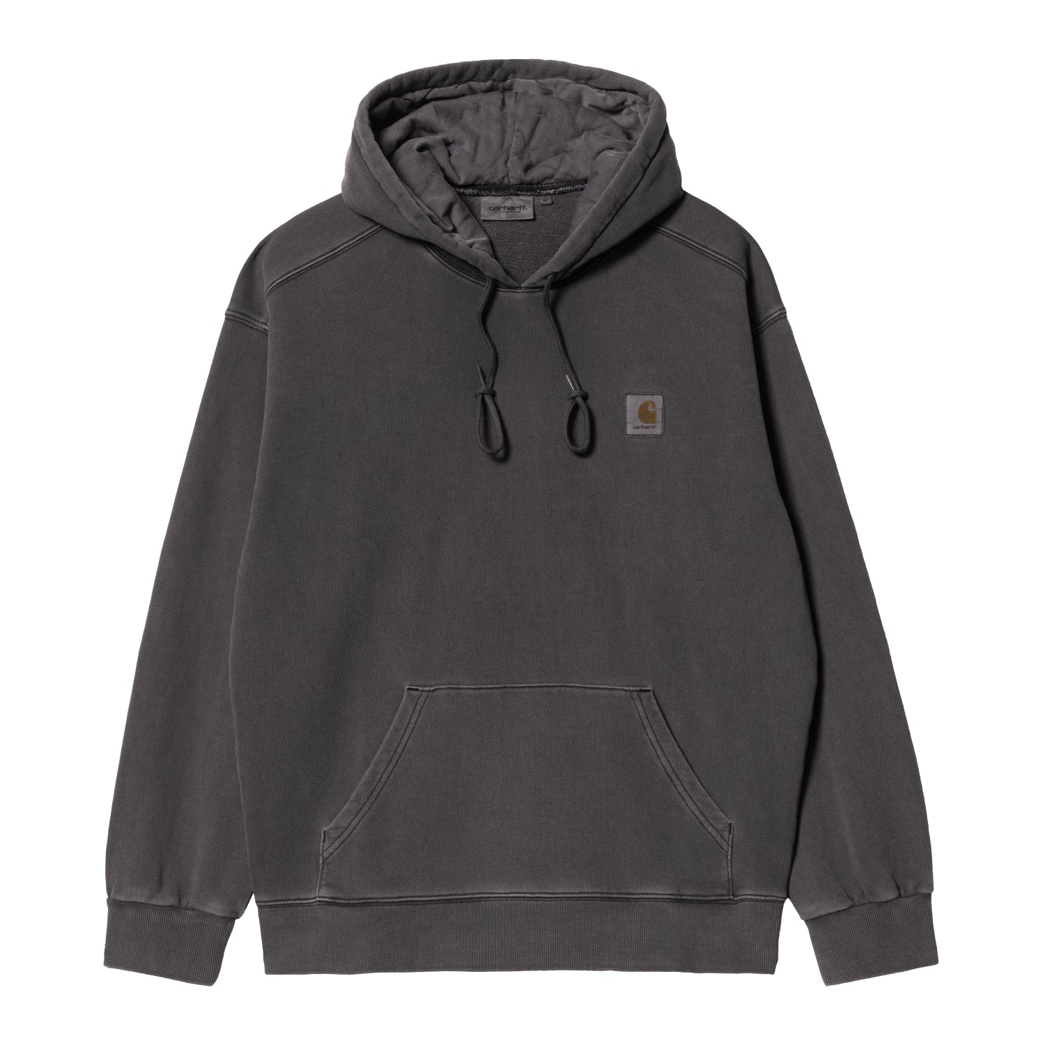 Hooded Nelson Sweat - Black (garment dyed)