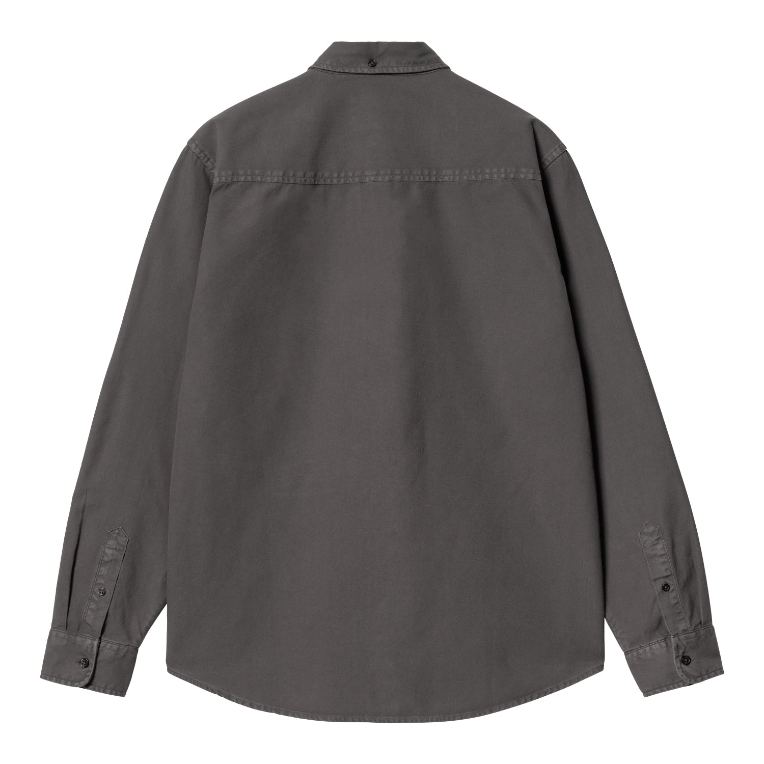 L/S Bolton Shirt - Graphite (garment dyed)