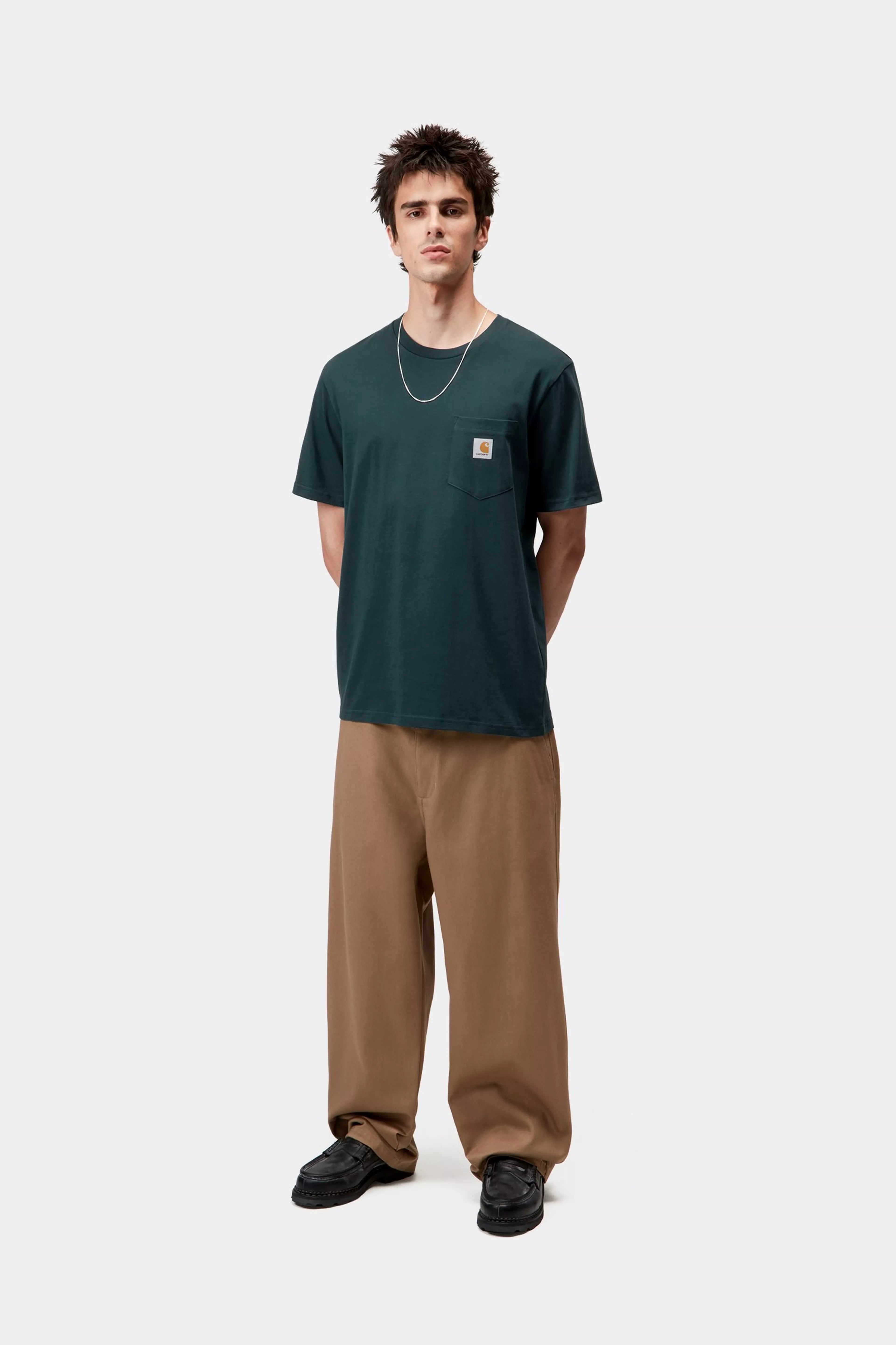 S/S POCKET T-SHIRT - Deep Lagoon