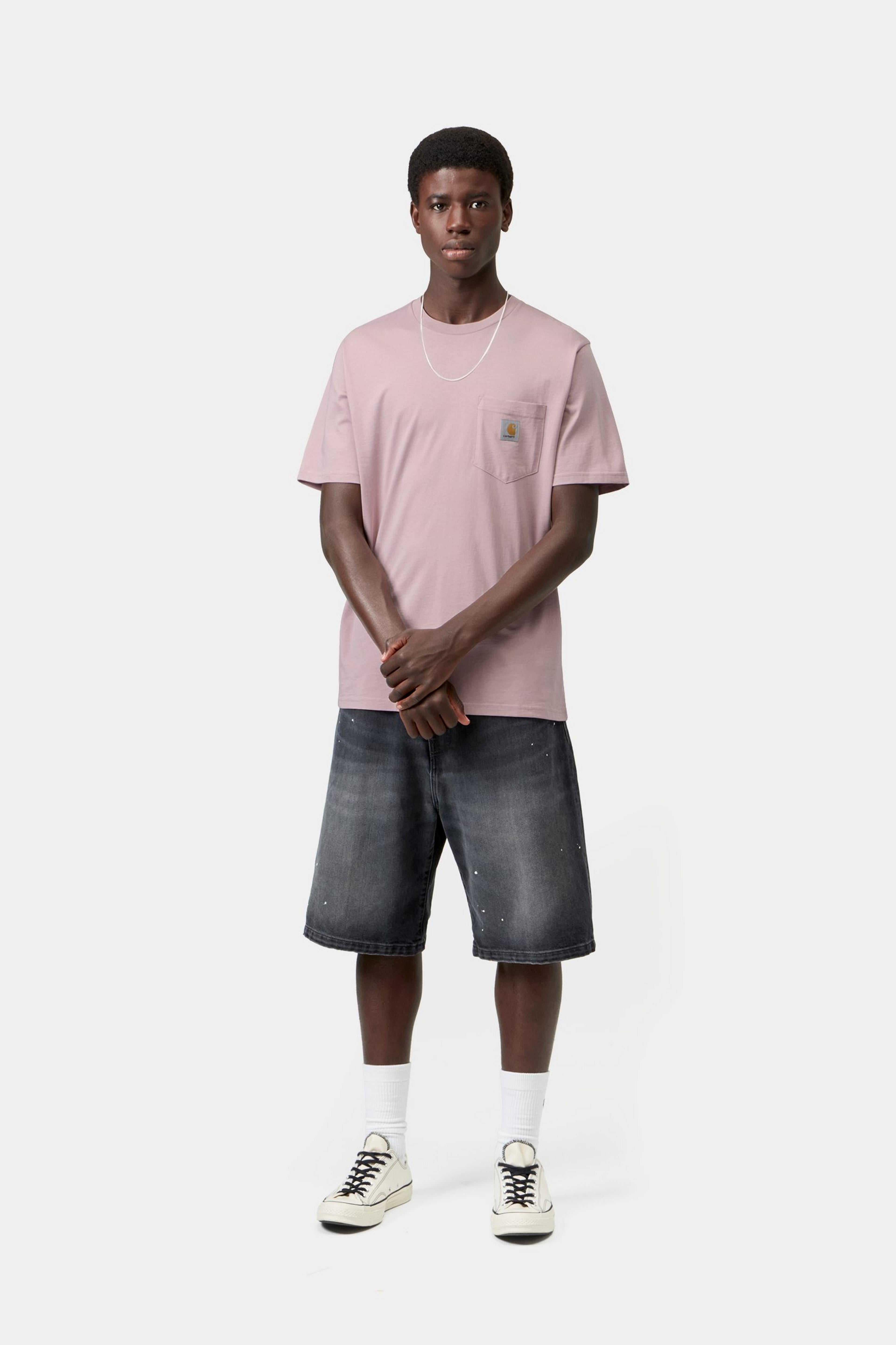 S/S Pocket T-Shirt - Hortensia