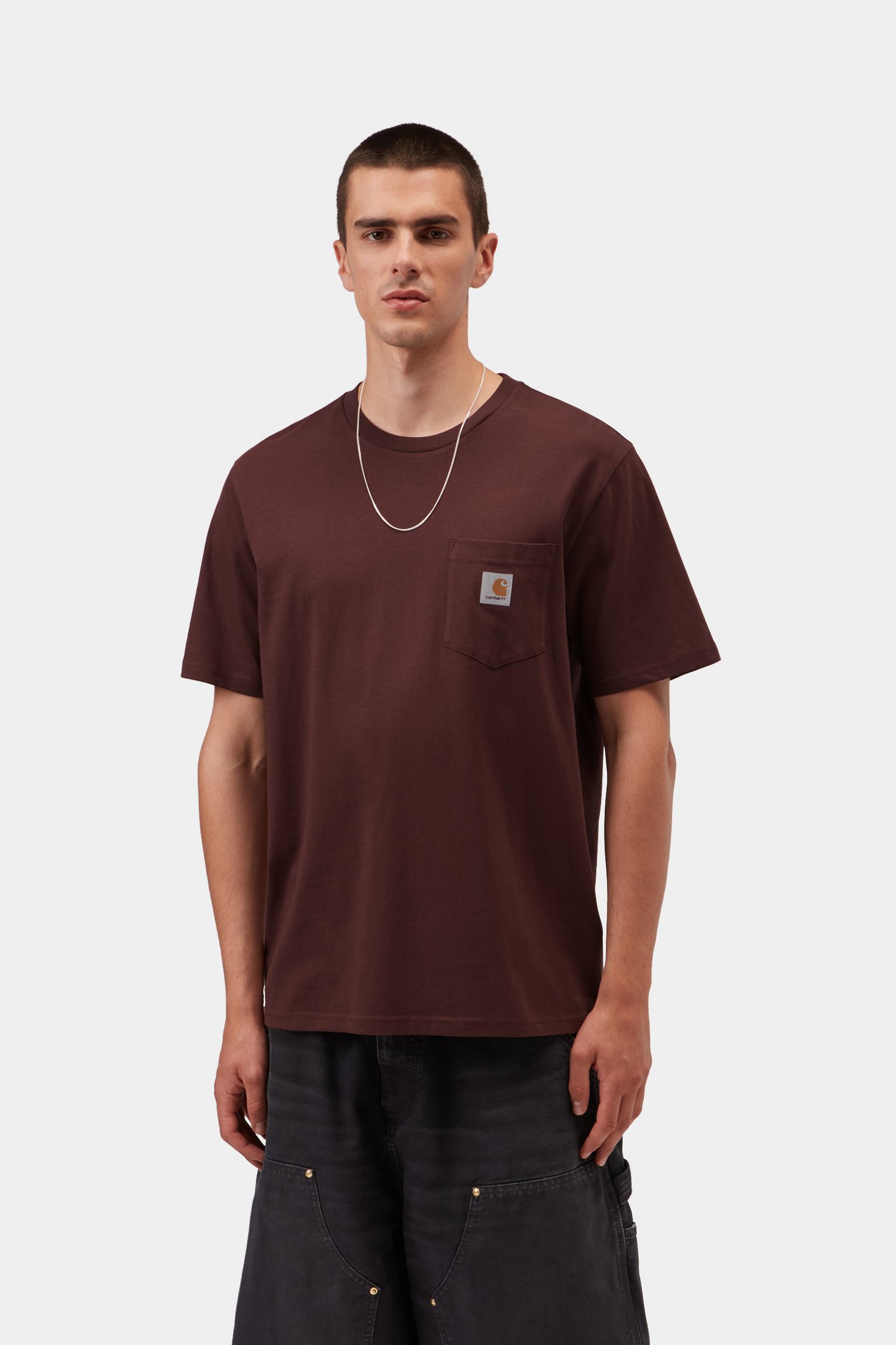 S/S Pocket T-Shirt - Amarone