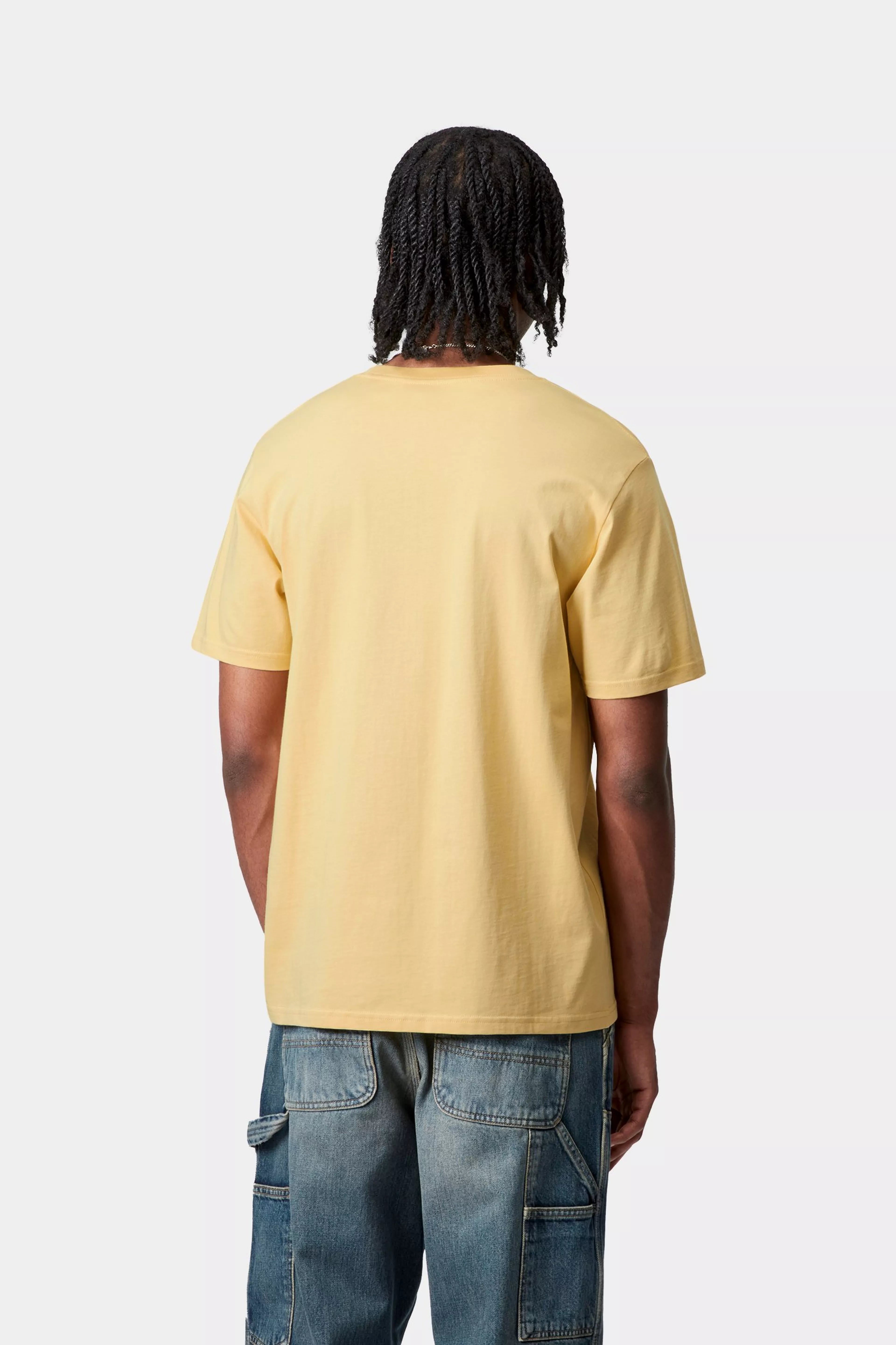 S/S POCKET T-SHIRT - Air Yellow