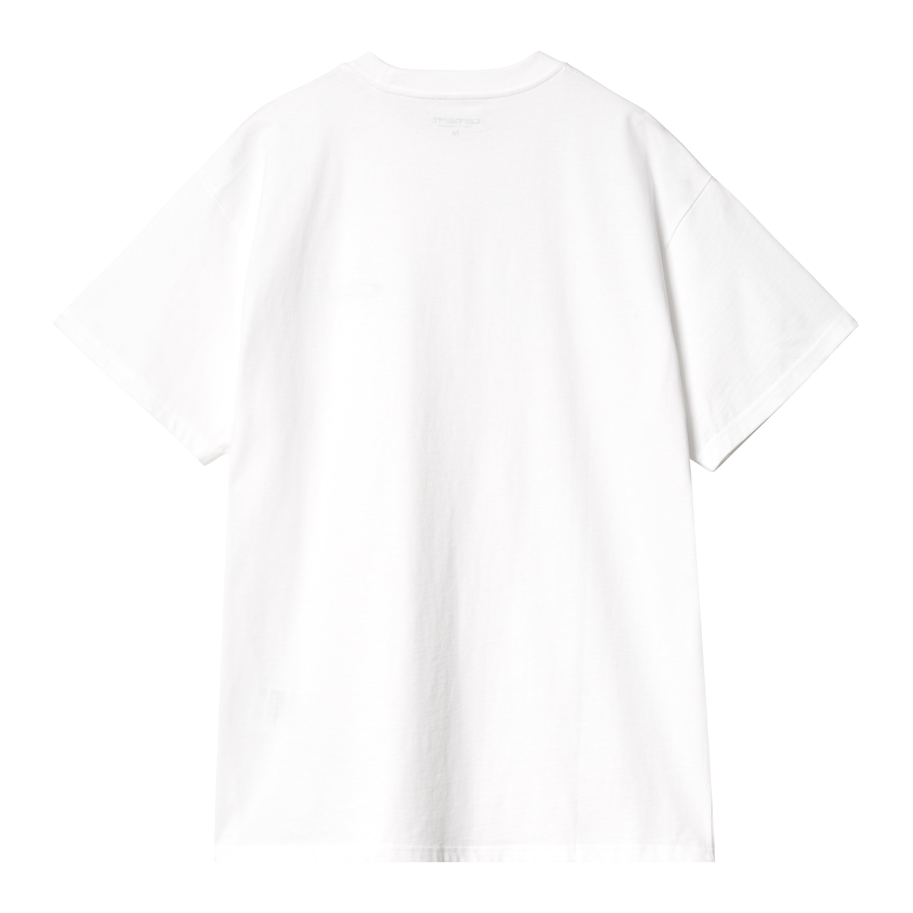 S/S Script Embroidery T-Shirt - White / Black