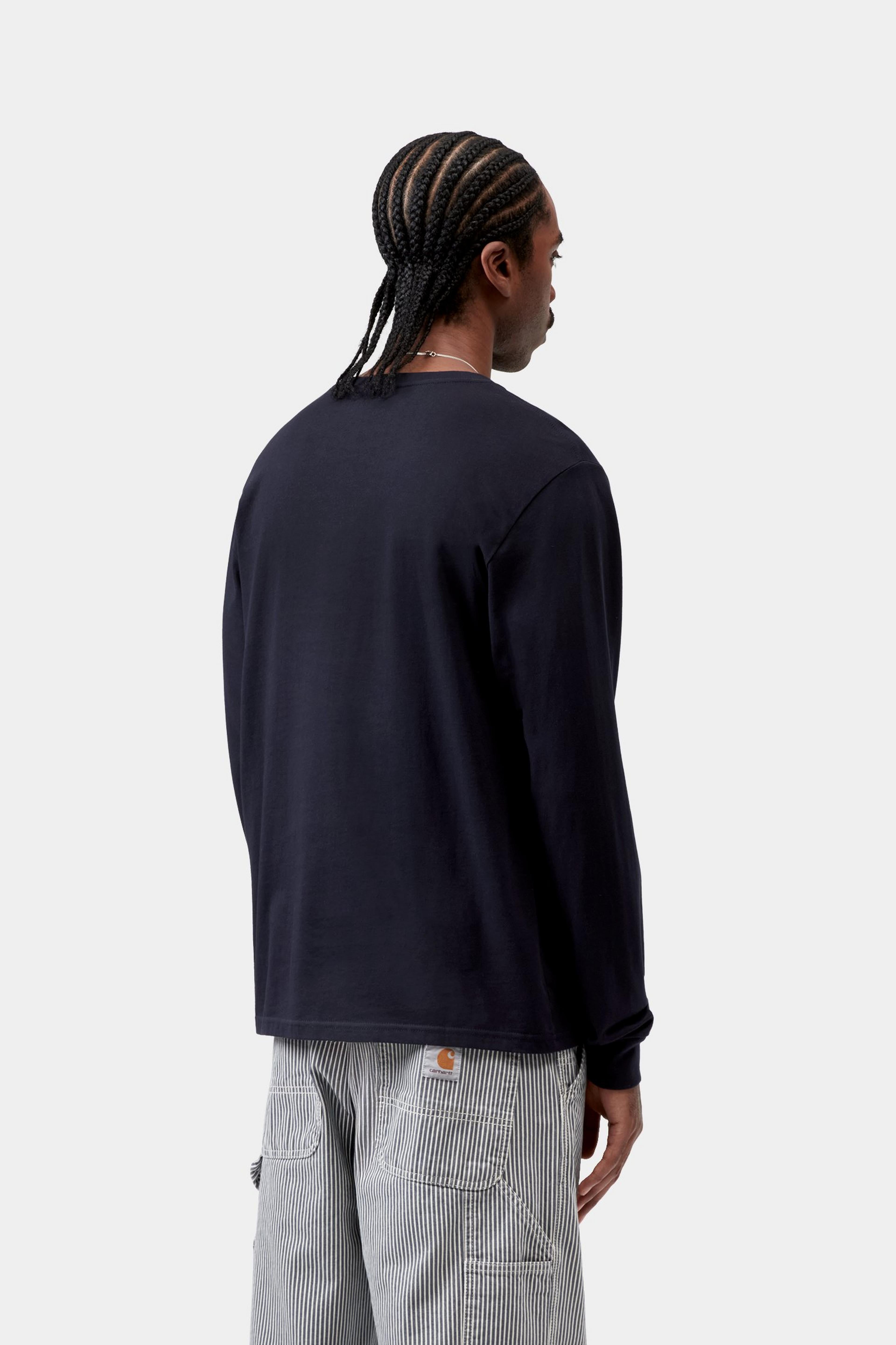 L/S Pocket T-Shirt - Dark Navy