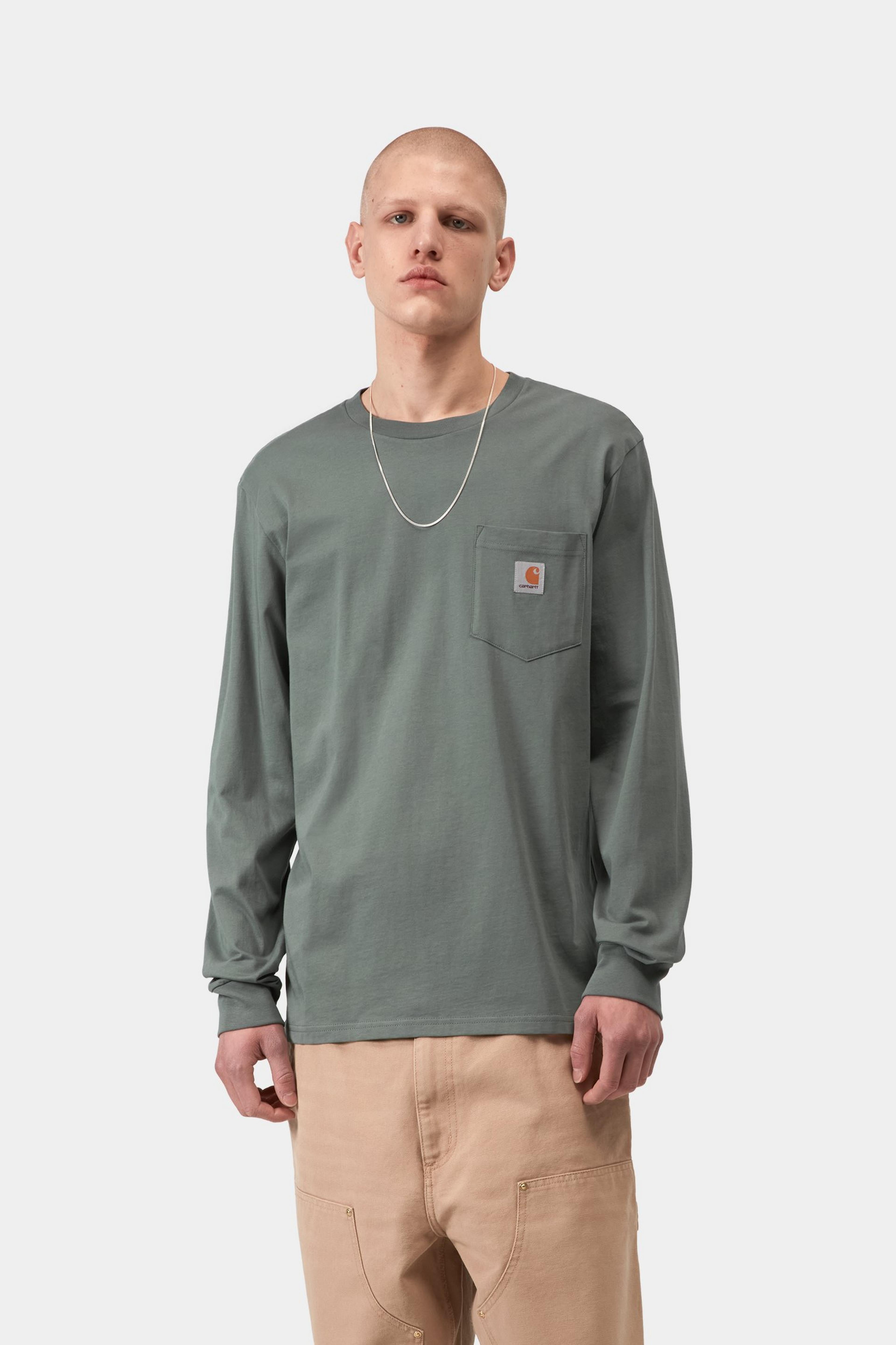 L/S Pocket T-Shirt - Velvet Green