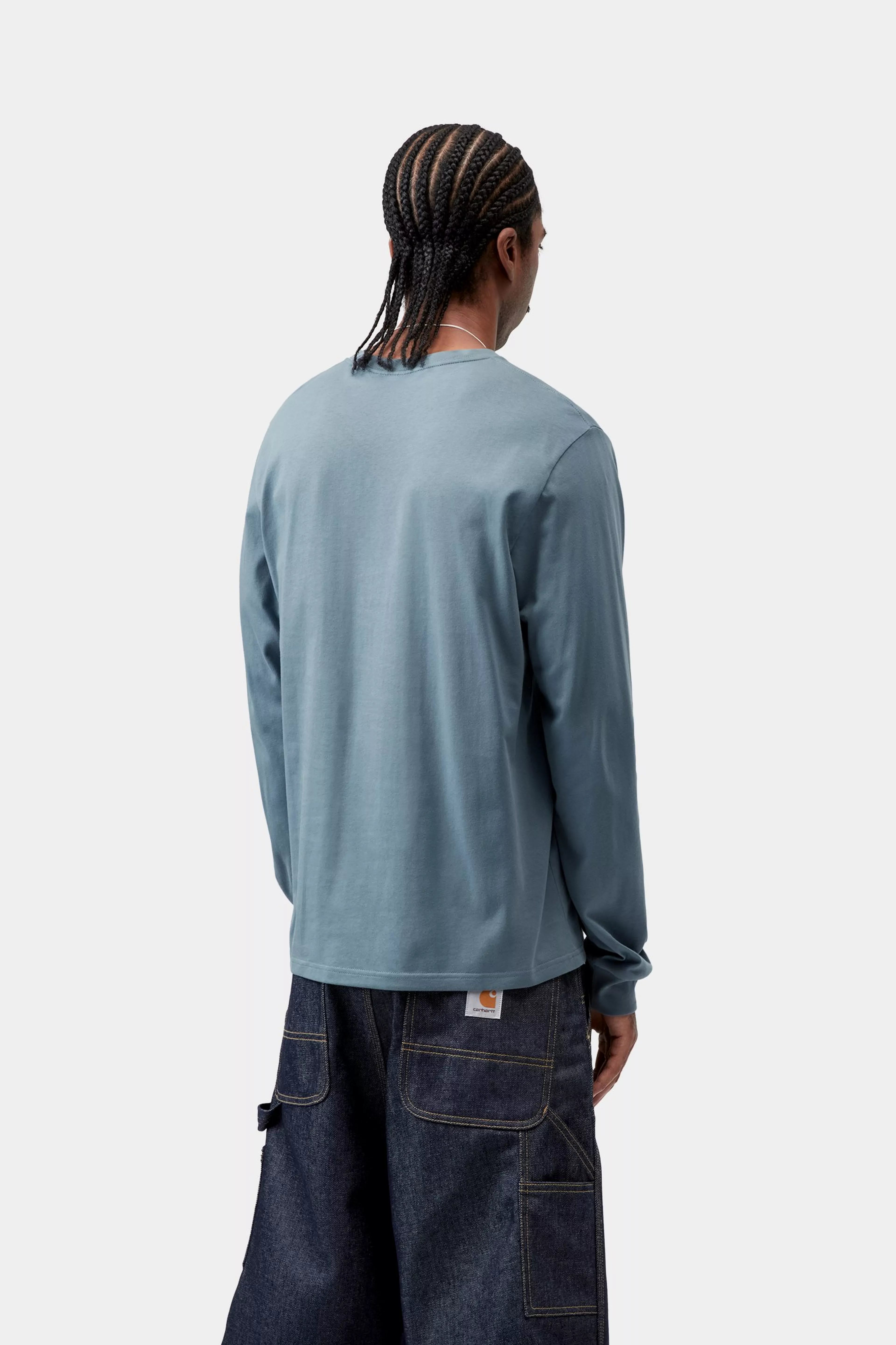 L/S Pocket T-Shirt - Velvet Blue