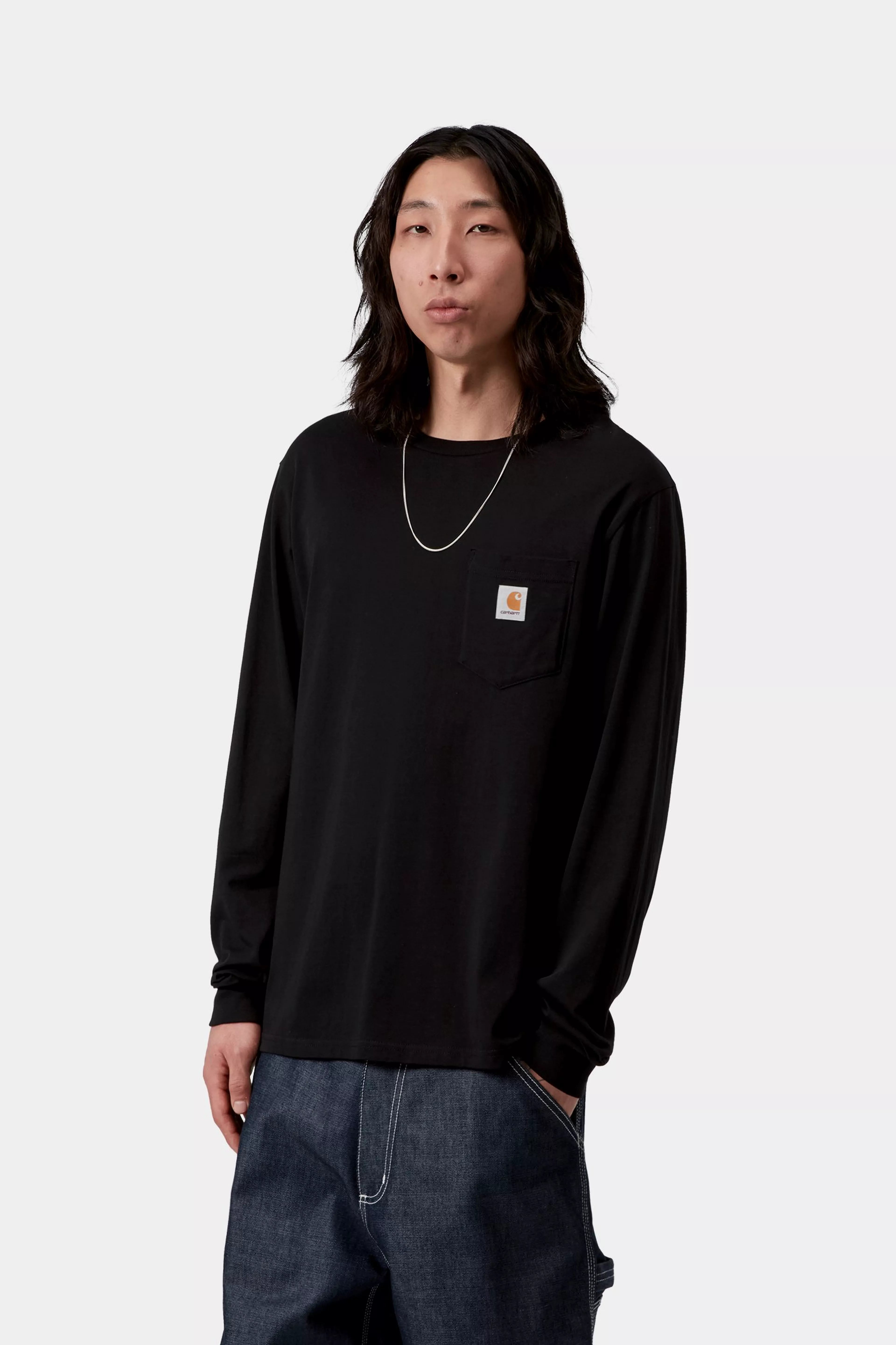 L/S Pocket T-Shirt - Black