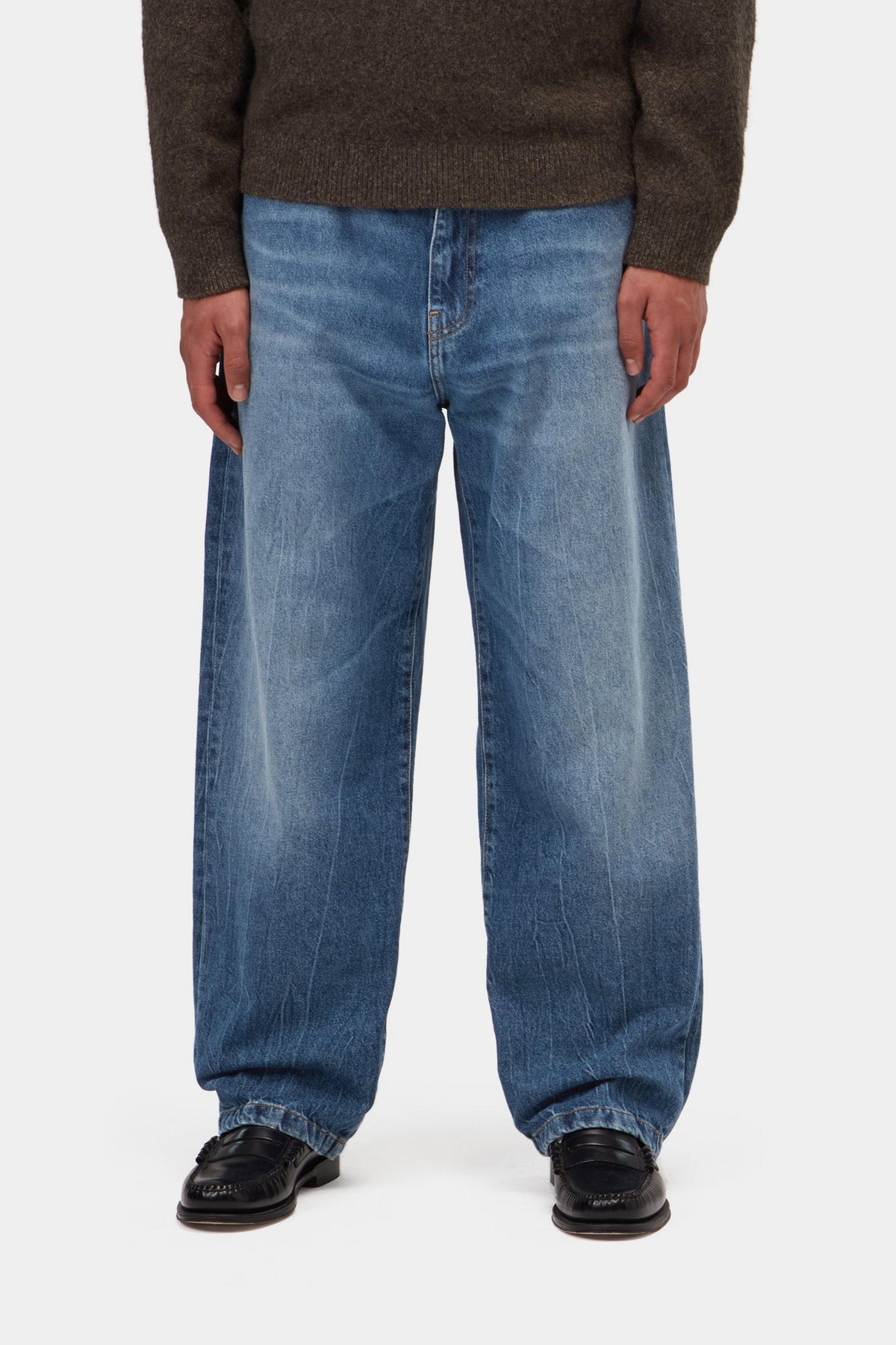 Landon Pant - Blue marble used wash
