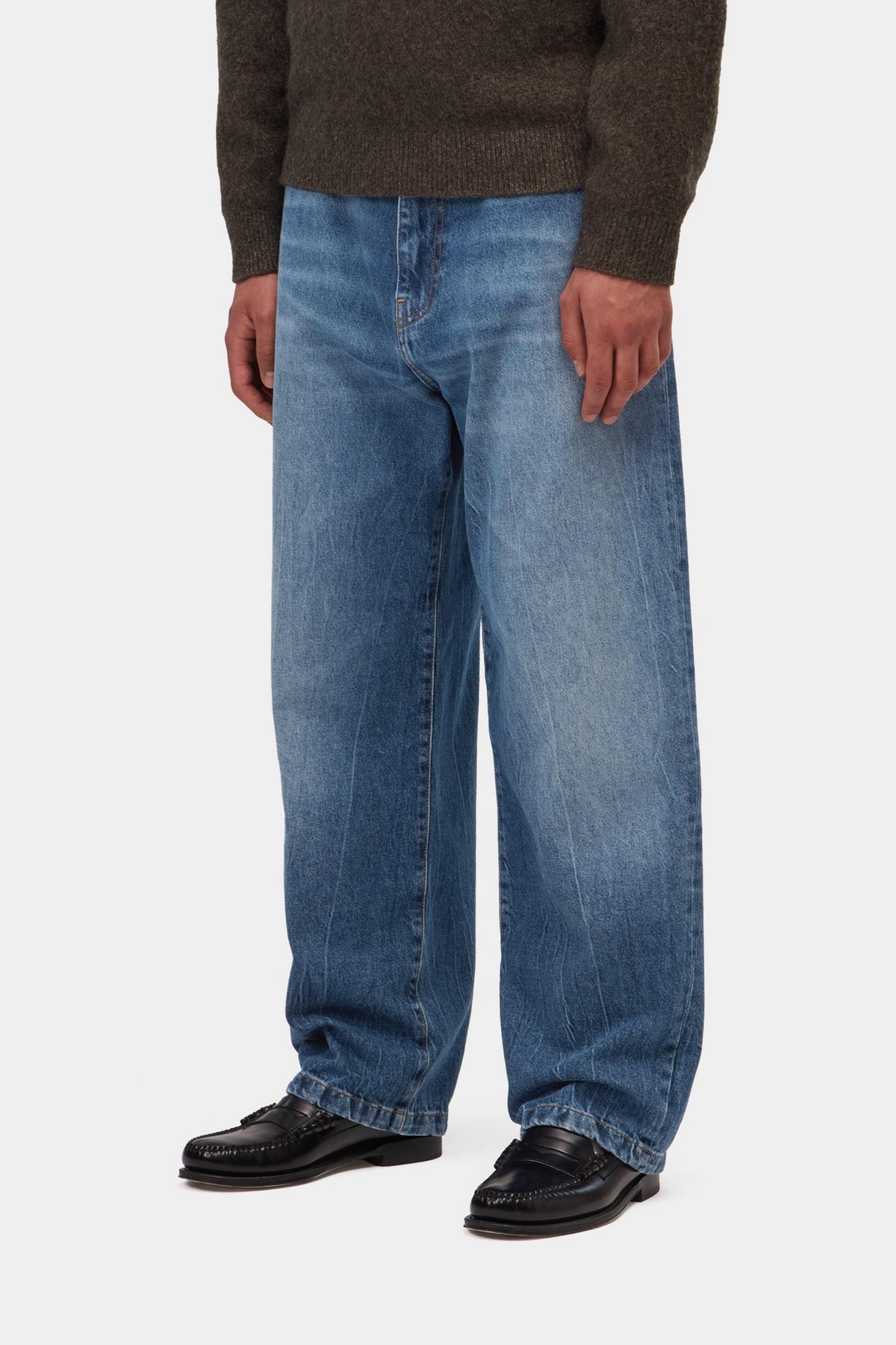 Landon Pant - Blue marble used wash
