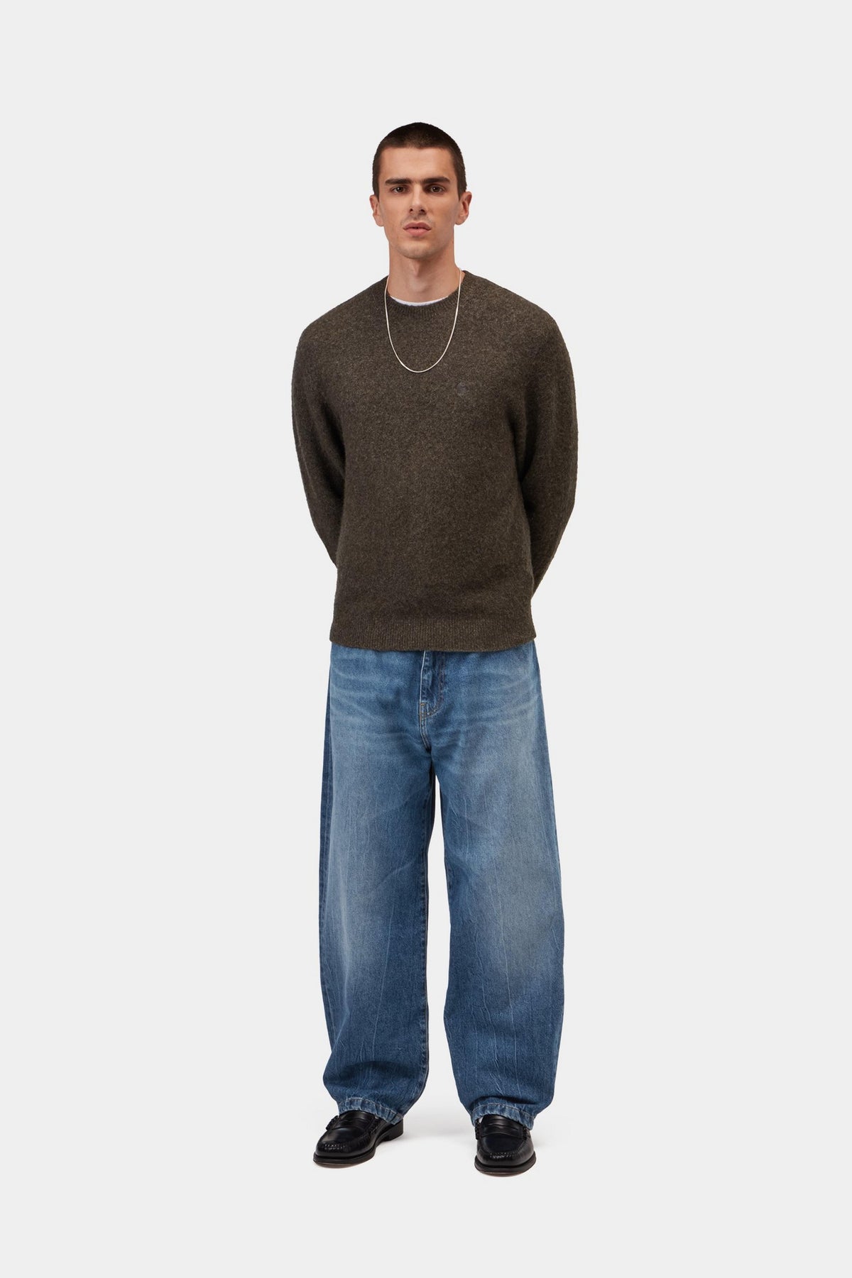 Landon Pant - Blue marble used wash