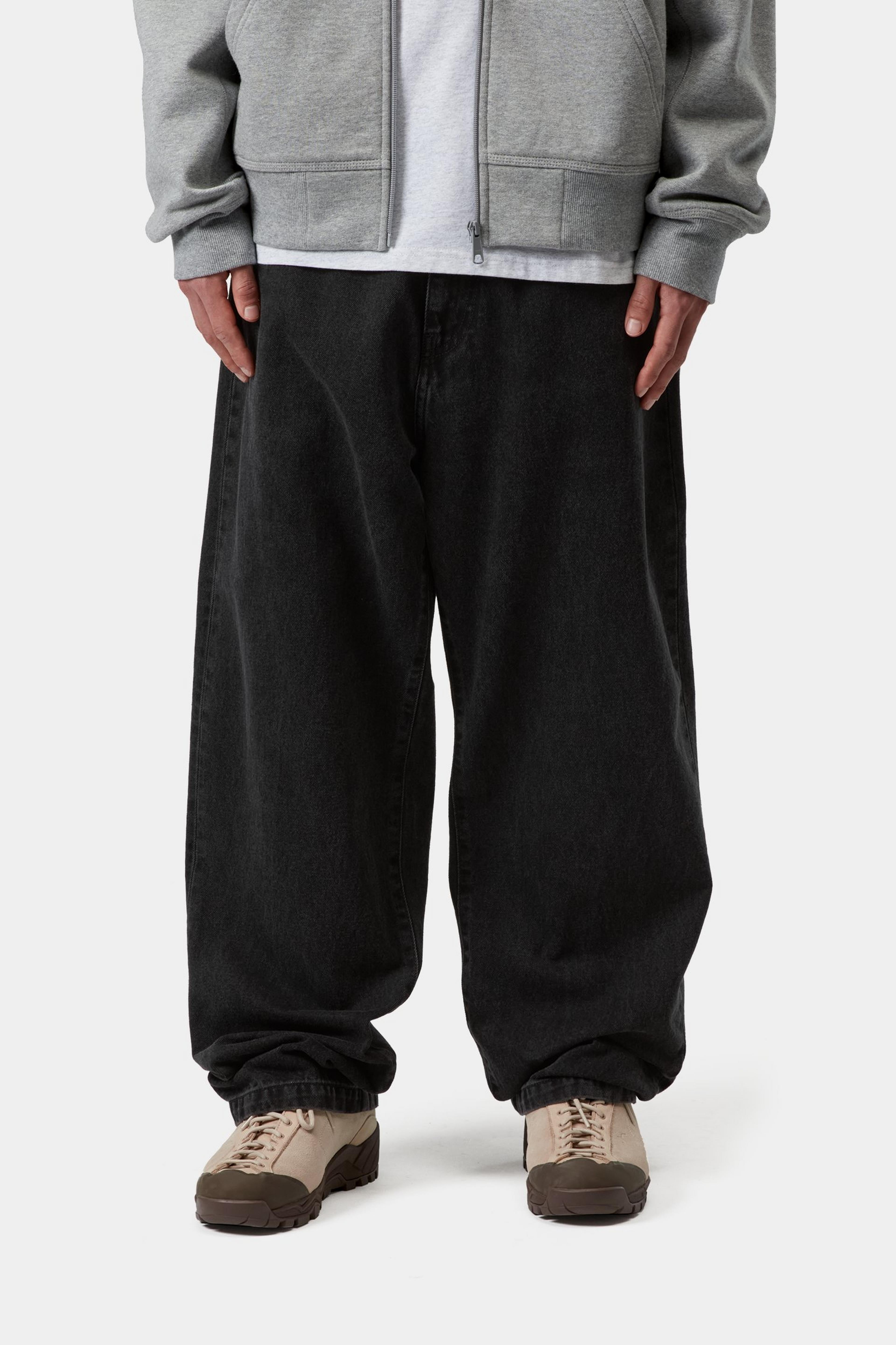 Landon Pant - Black, stone washed