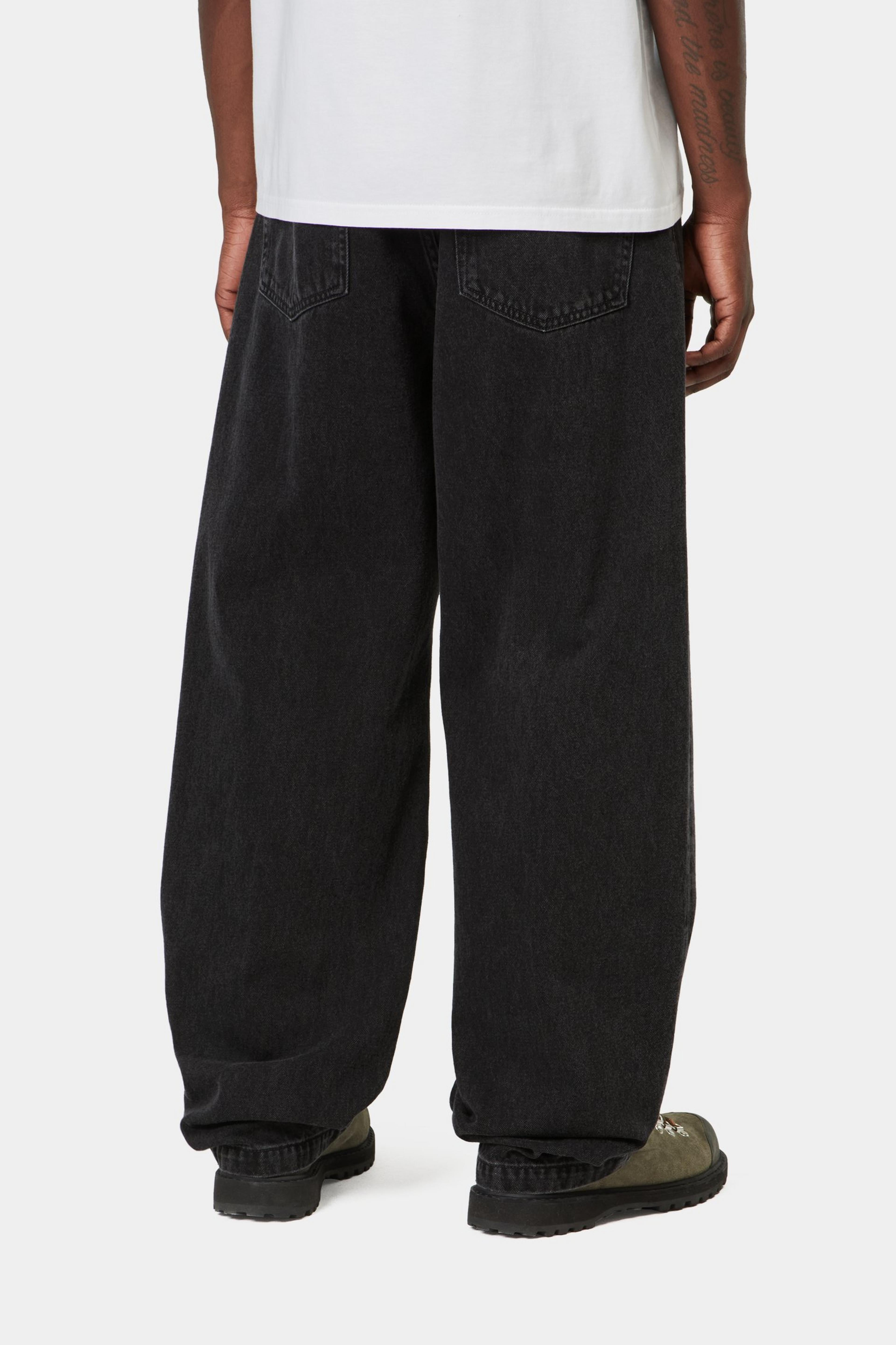 Landon Pant - Black, stone washed