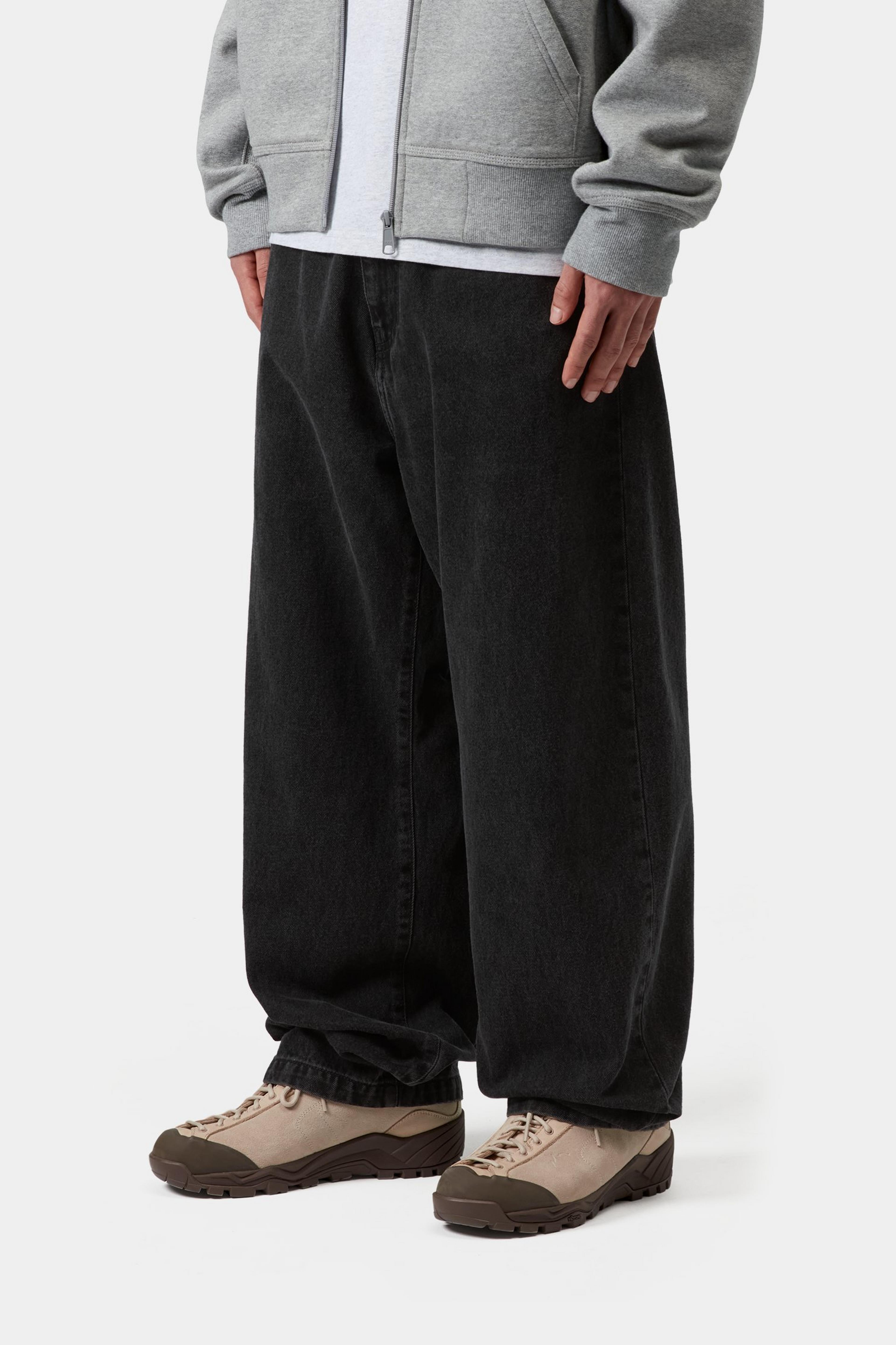 Landon Pant - Black, stone washed