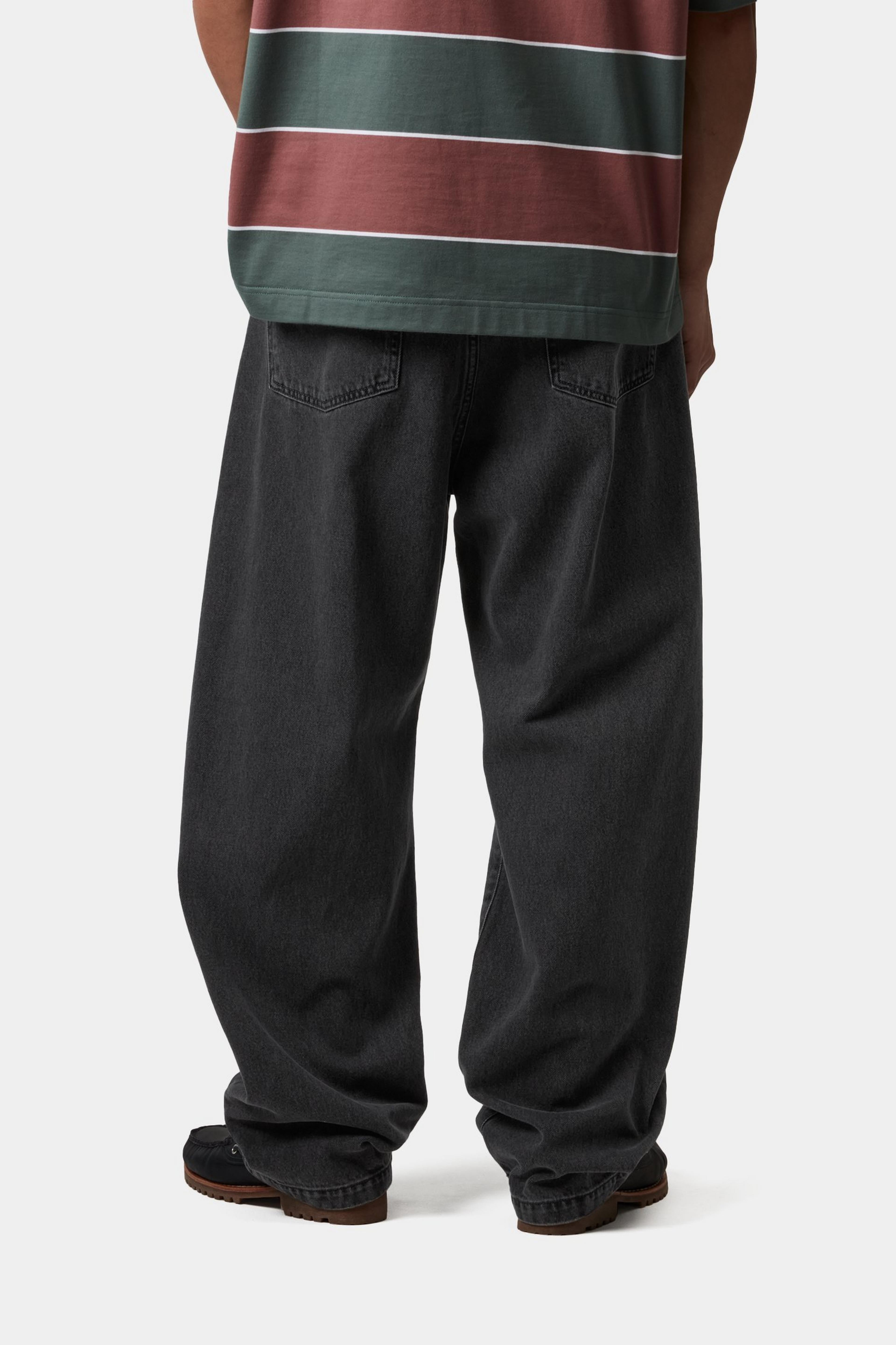 LANDON PANT - Black (heavy stone wash)