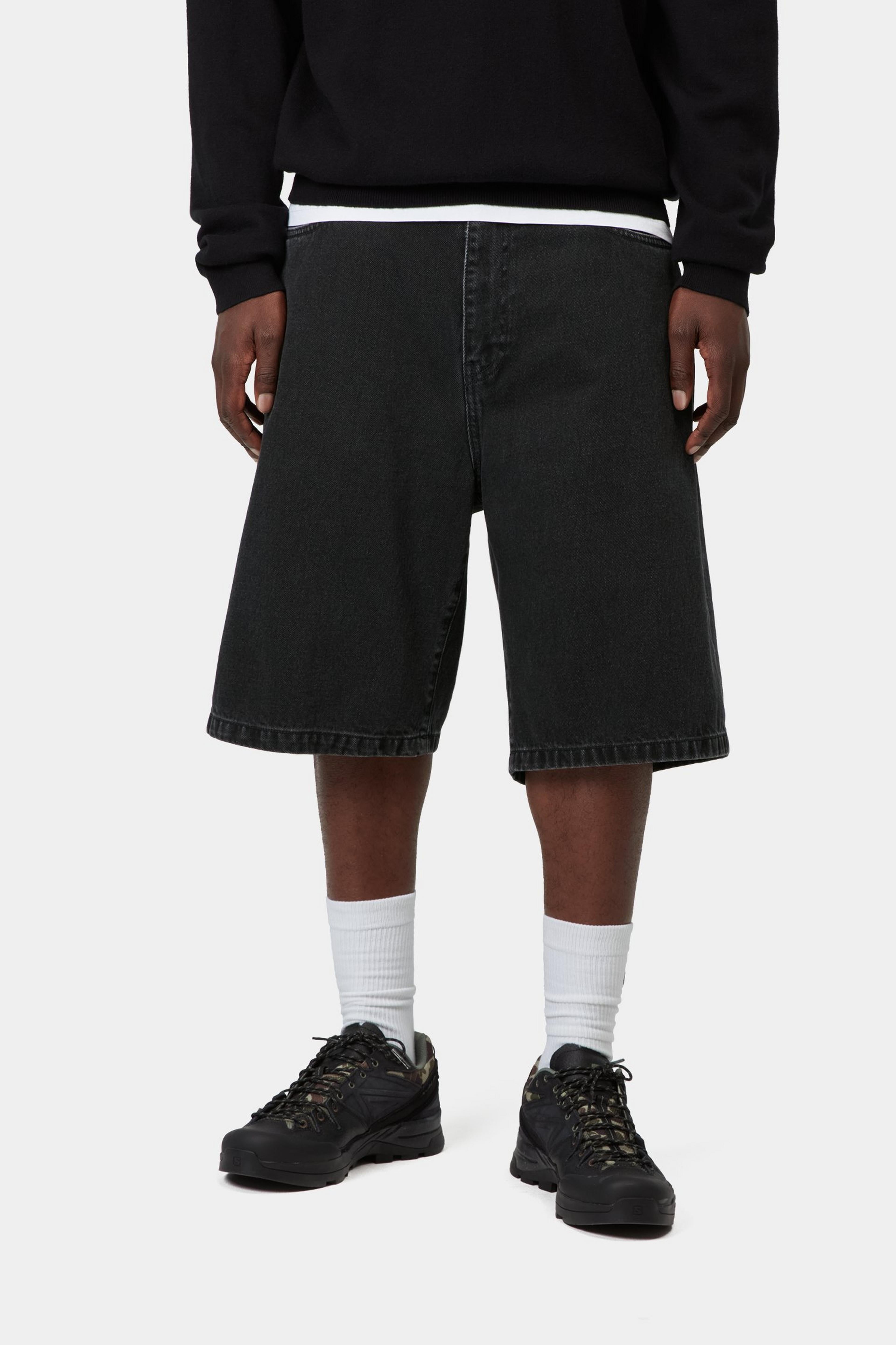 Landon Short - Black, Stone washed