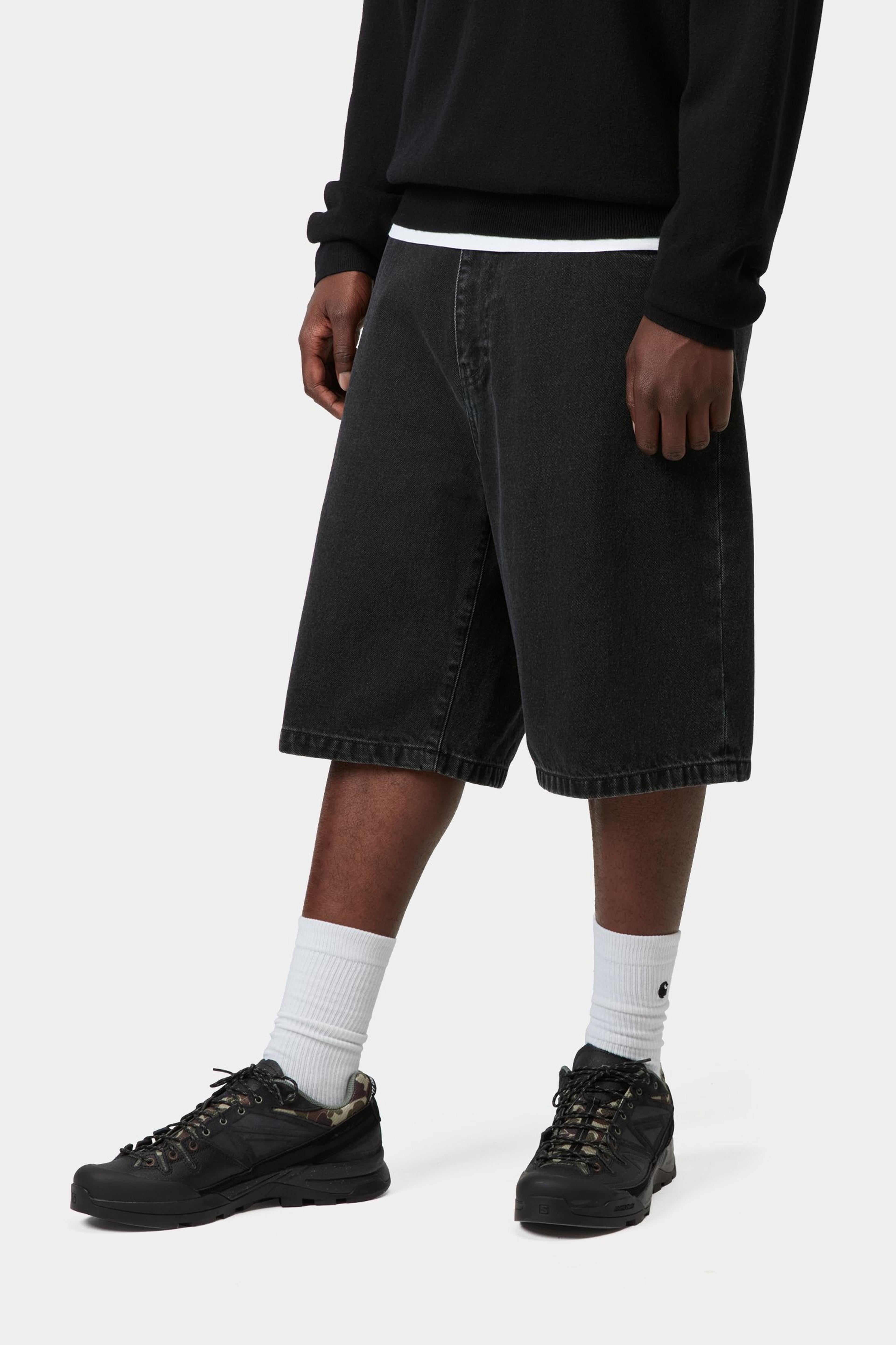 Landon Short - Black, Stone washed