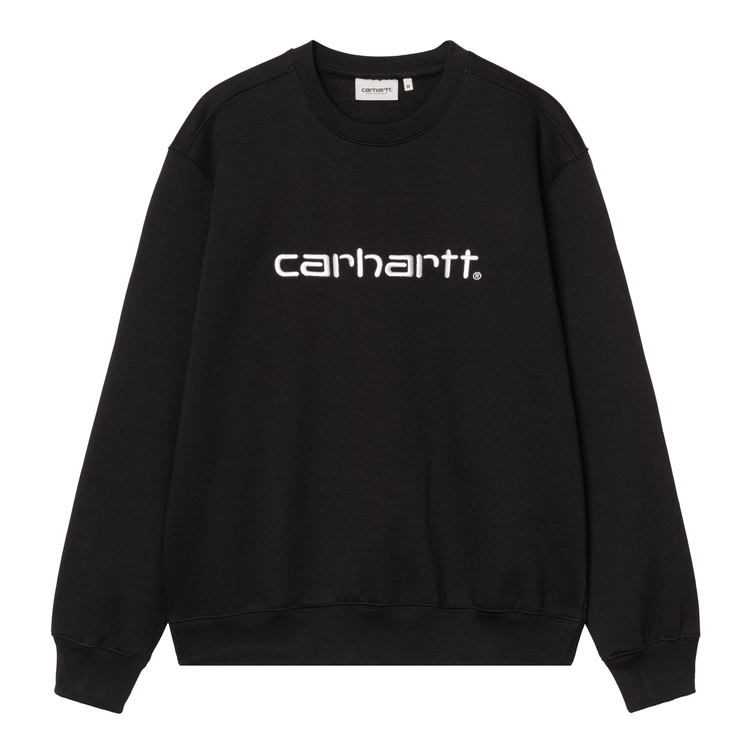 CARHARTT SWEAT - Black / White