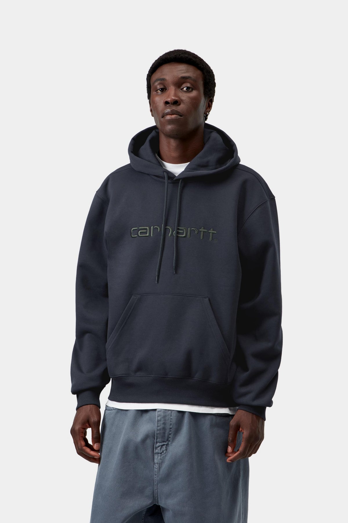 Hooded Carhartt Sweat - Dark Navy / Dark Scarab