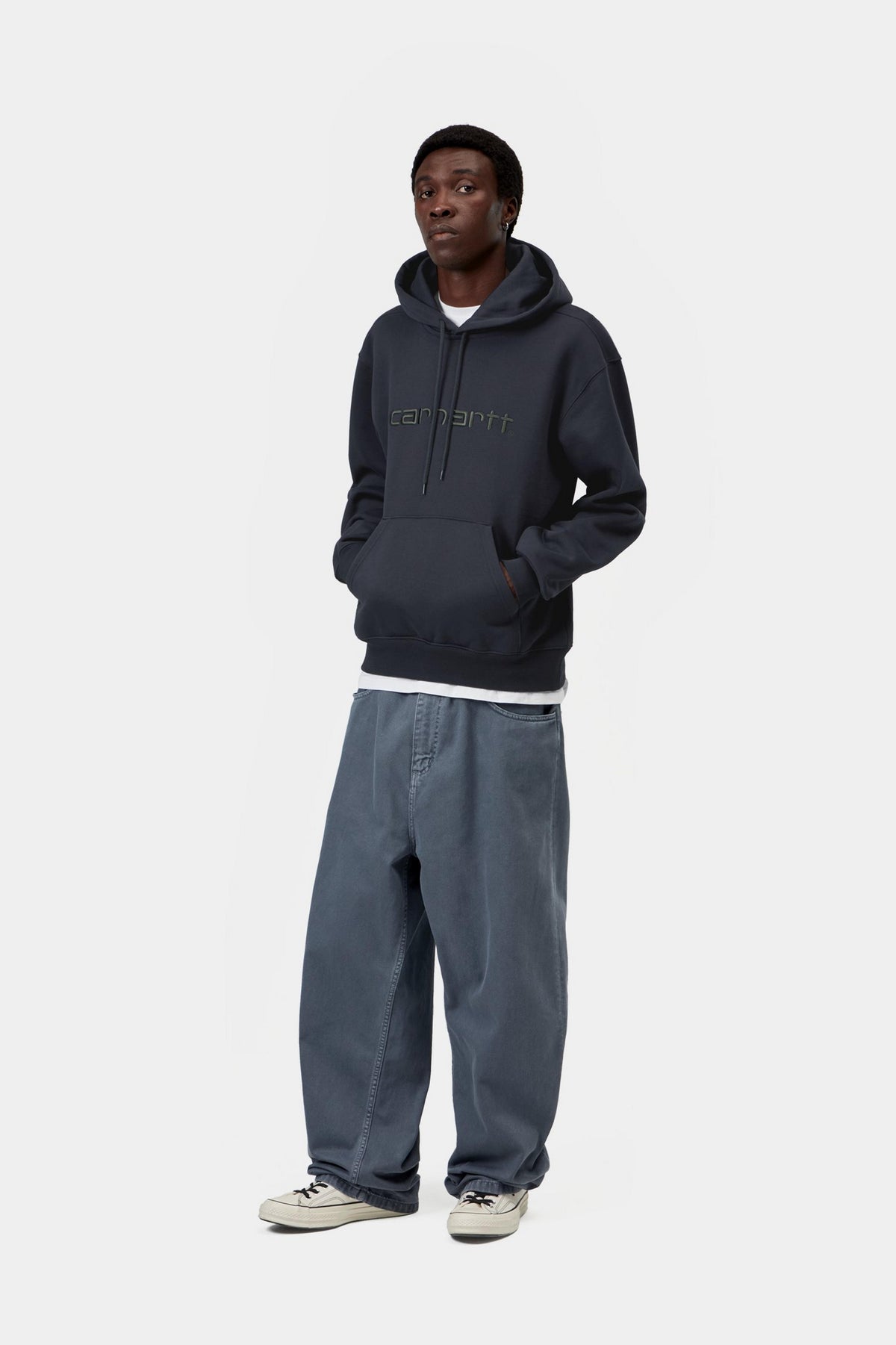 Hooded Carhartt Sweat - Dark Navy / Dark Scarab