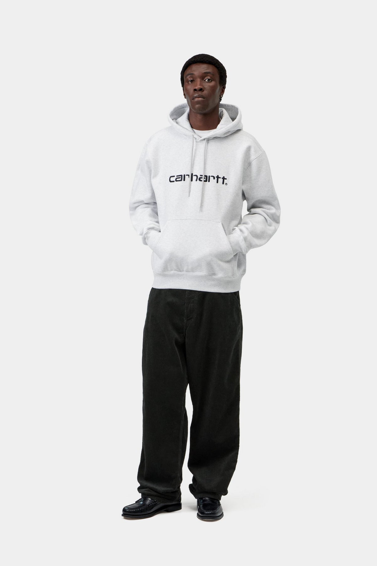 Hooded Carhartt Sweat - Ash Heather / Graphite